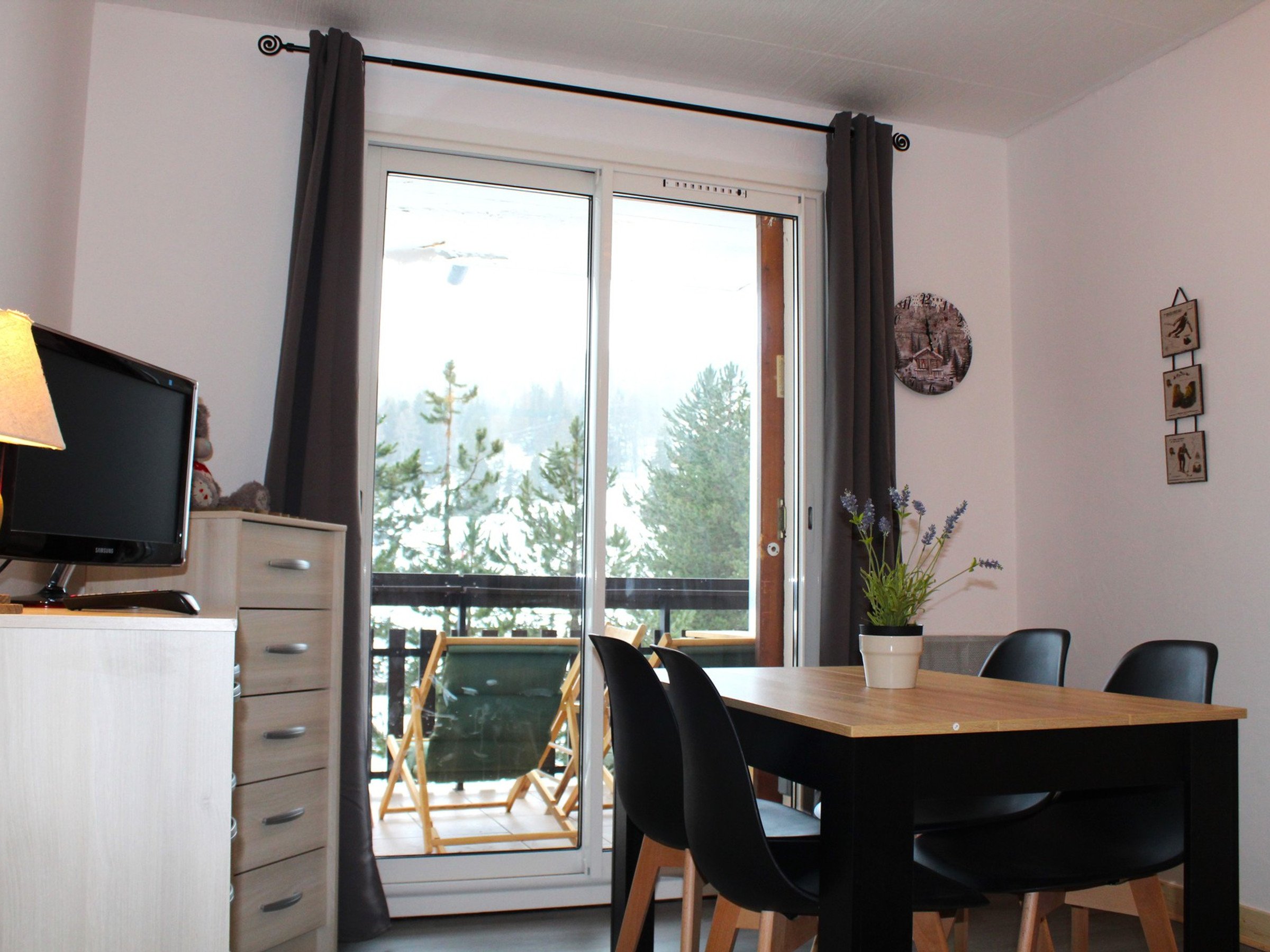 Appartement 2 kamers 4 personen met balkon - Résidence LES ISSARTS  - Superdévoluy
