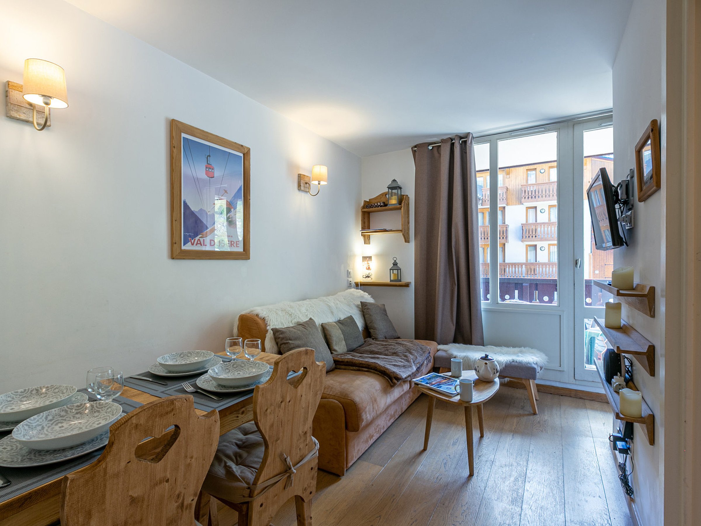 Appartement 2 kamers 4 personen met balkon - Résidence ROND POINT DES PISTES1 - Val d’Isère Centre