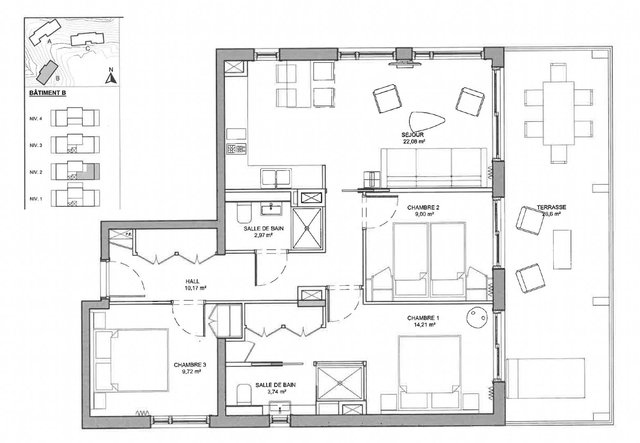 Appartement Les Cristaux LA-CRIB20 - Les Arcs 1800
