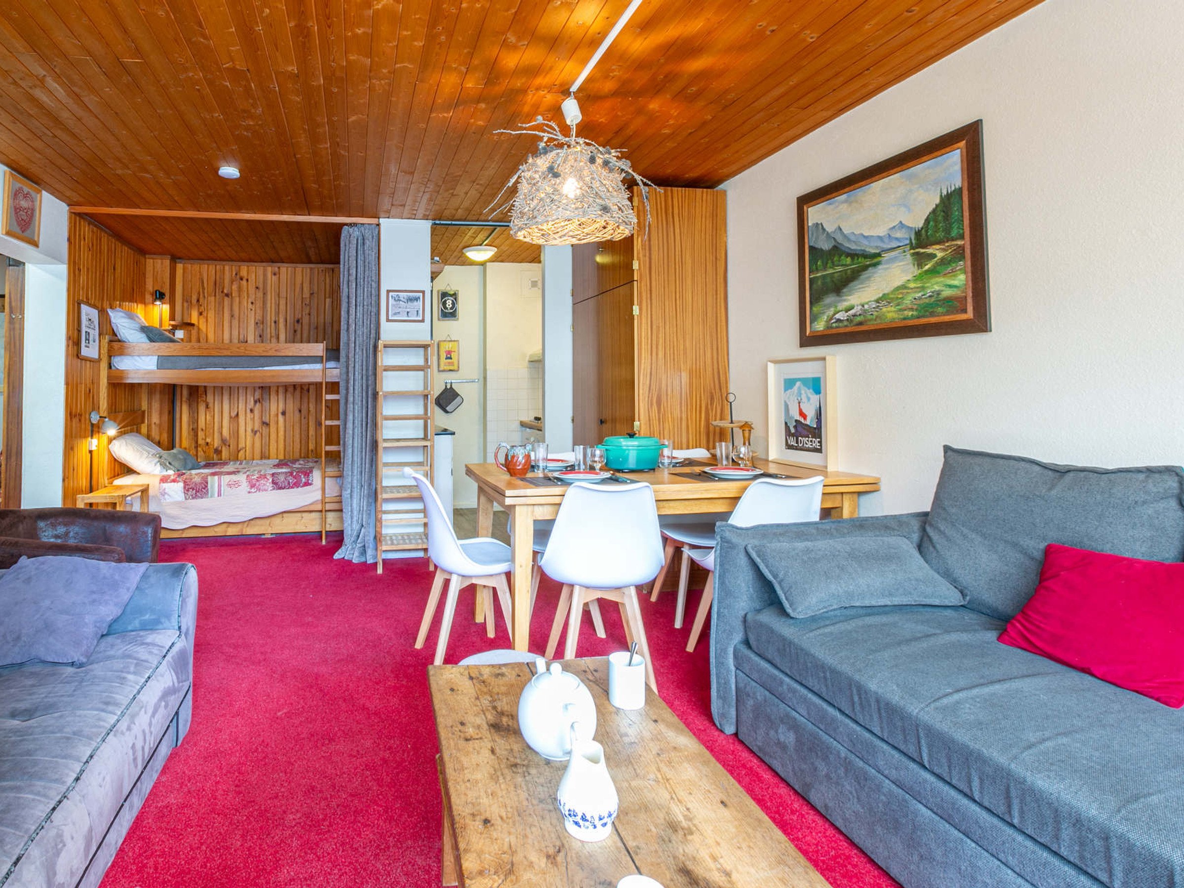 Appartement 2 kamers 6 personen met balkon - Résidence CIMES - Val d’Isère Centre