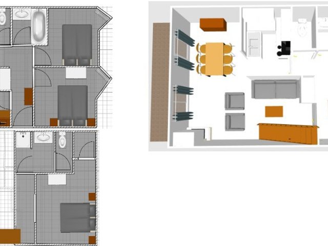 Duplex spacieux avec garage et WIFI, 3 chambres à Val-d’Isère FR-1-694-369 - Val d’Isère Centre