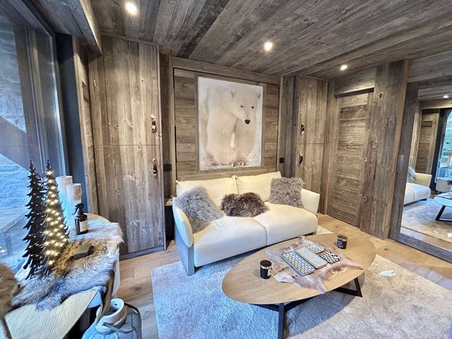 Studio avec terrasse, Wi-Fi et garage à Megève FR-1-597-183 - Megève