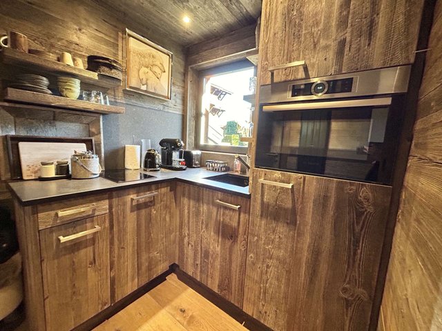 Studio avec terrasse, Wi-Fi et garage à Megève FR-1-597-183 - Megève