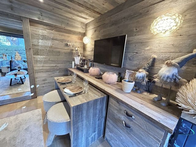 Studio avec terrasse, Wi-Fi et garage à Megève FR-1-597-183 - Megève