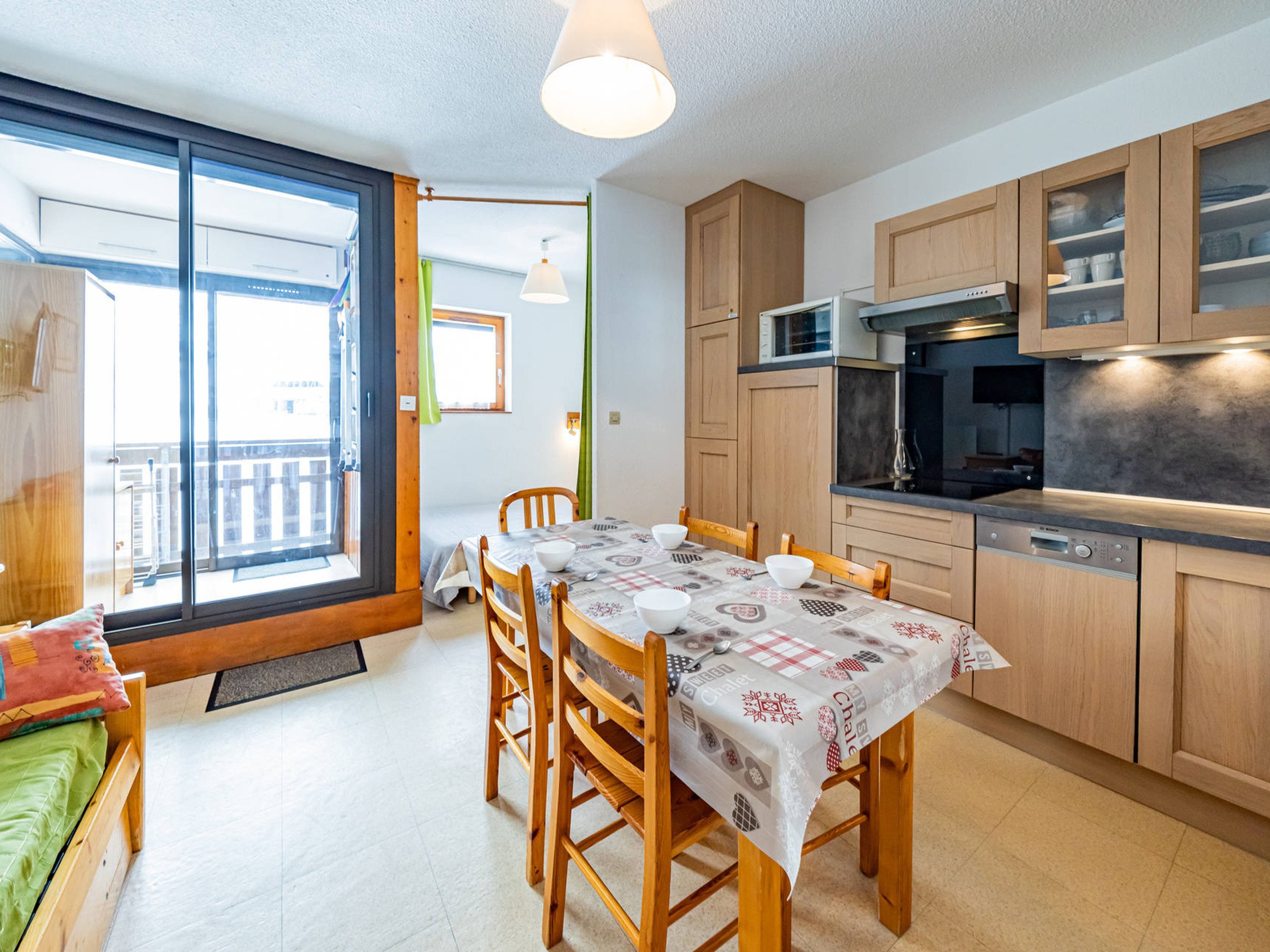 Studio 5 personnes avec balcon - Résidence Le Val Blanc 2 - Saint François Longchamp