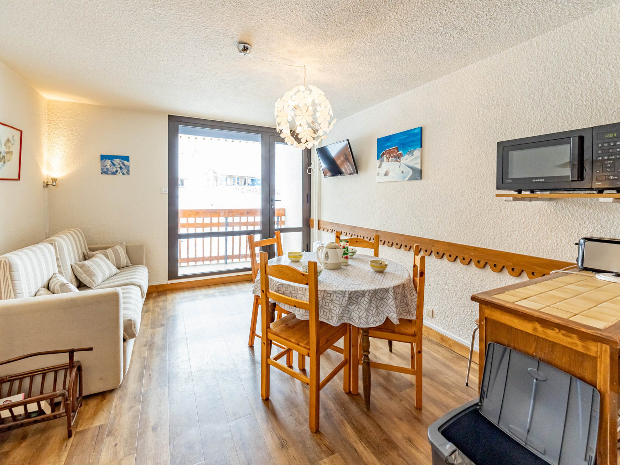 Studio 4 personen met balkon - Résidence L'Alouette - Saint François Longchamp