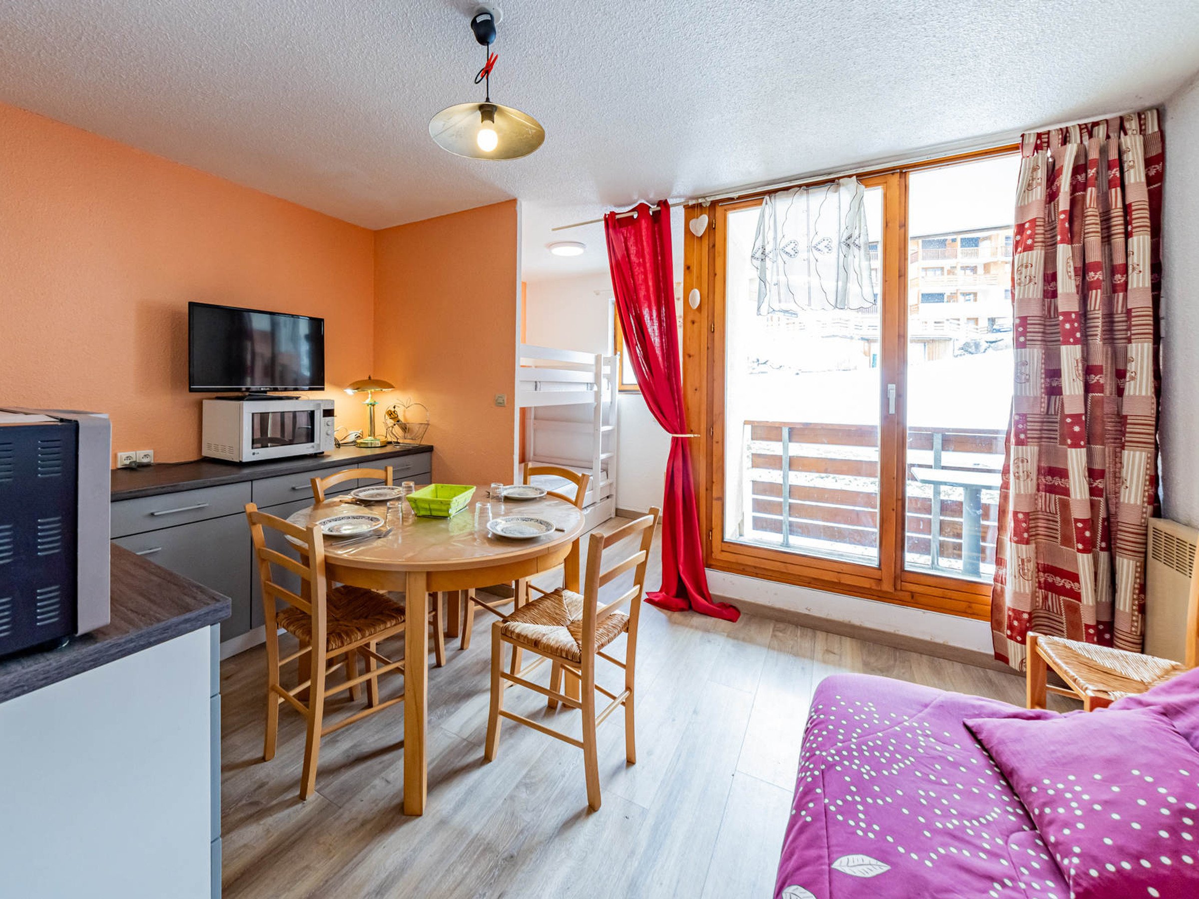 Studio 4 Persons - Résidence Le Val Blanc 1 - Saint François Longchamp