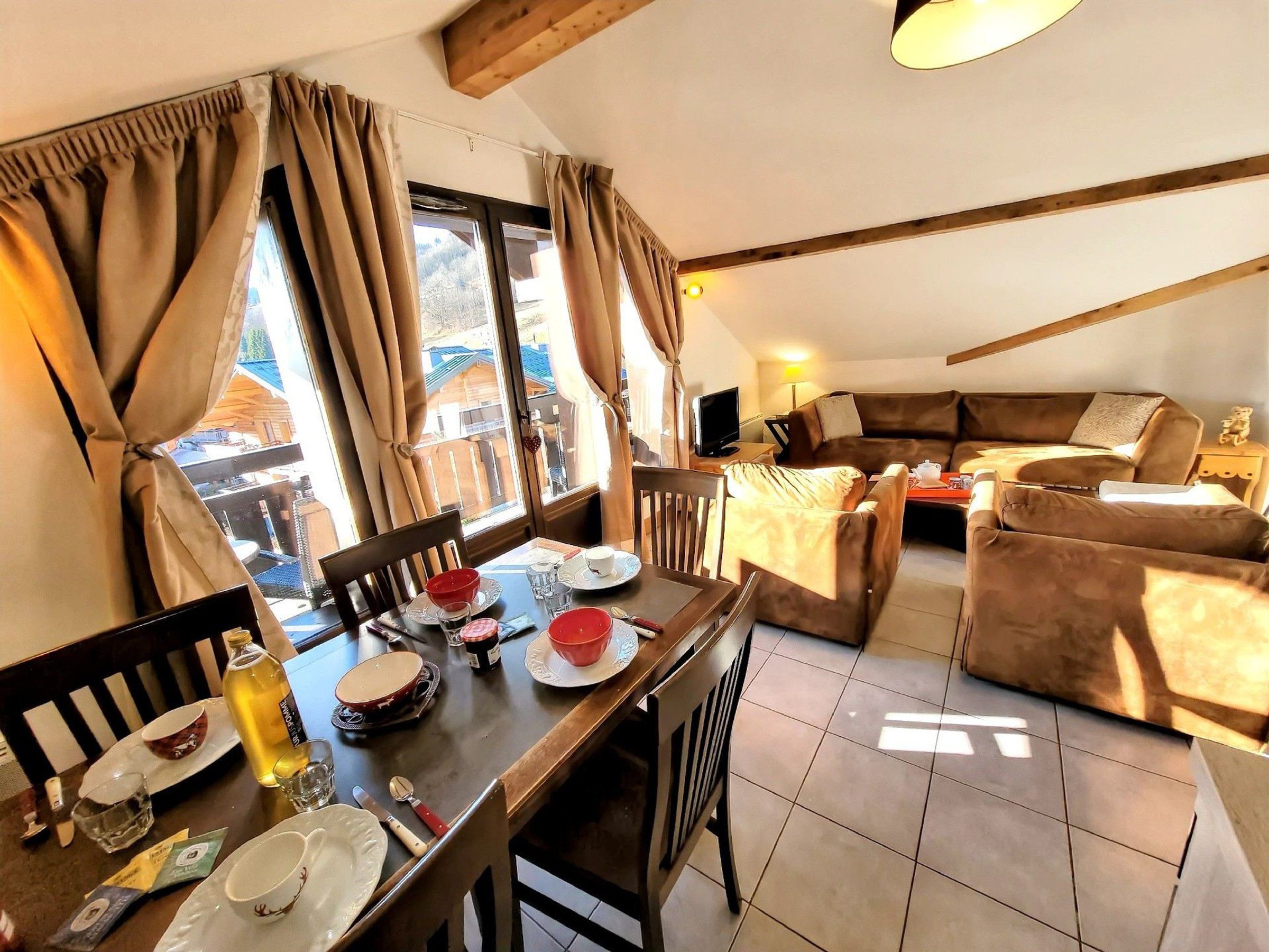 Appartement 4 pièces 8 personnes avec balcon - Résidence FERMES EMIGUY - Les Gets