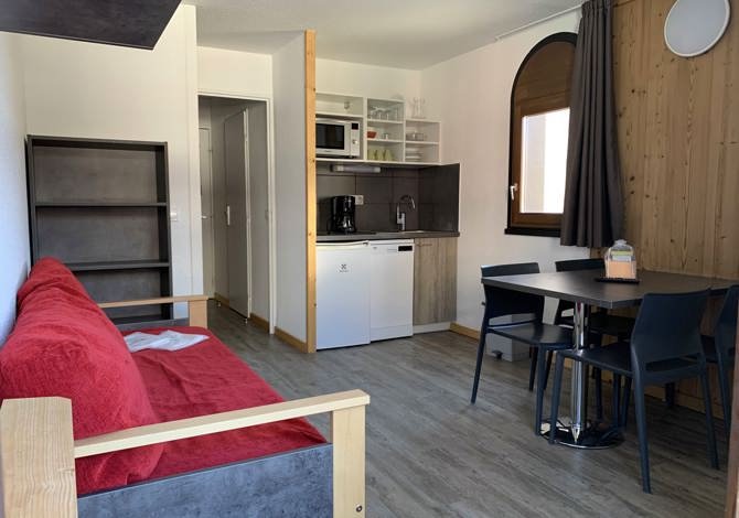 Studio 4 personnes Bâtiment B - Résidence La Muzelle : séjour Ski et Fête - Adultes Only - Les Deux Alpes Venosc