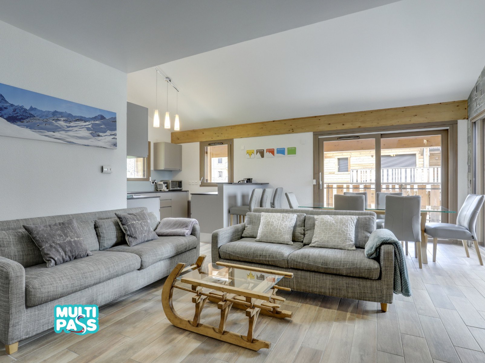 3 pièces 6 personnes vue montagne - Appartement 4 Eléments 4ED301 MODERN & CHARMING 6 Pers. - Châtel