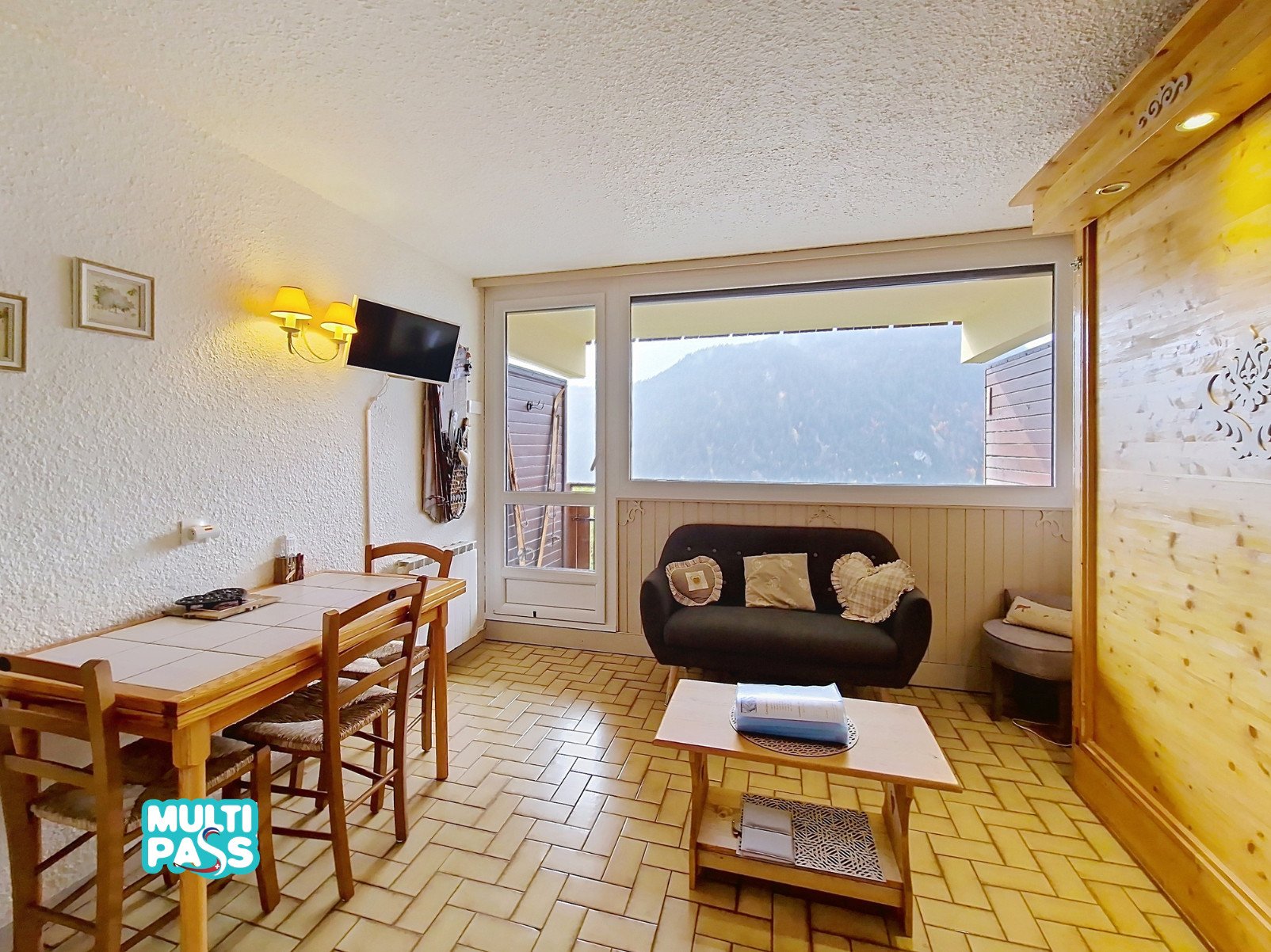 Studio 3 personnes vue montagne - Studio Hameau des 4 Saisons HSE88 MOUNTAIN & SUN 3 Pers - Châtel