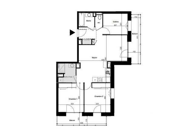 Appartement Le Roc G474 - Valmorel