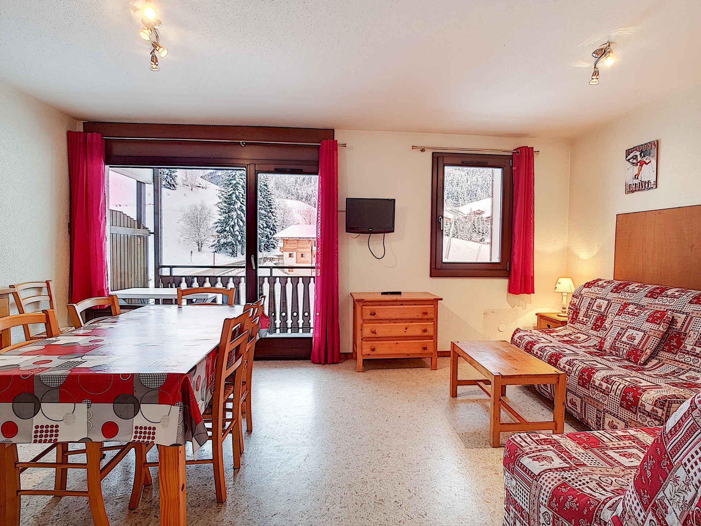 Studio 2 pièces 5 personnes avec balcon - Résidence PLESSIS - La Clusaz