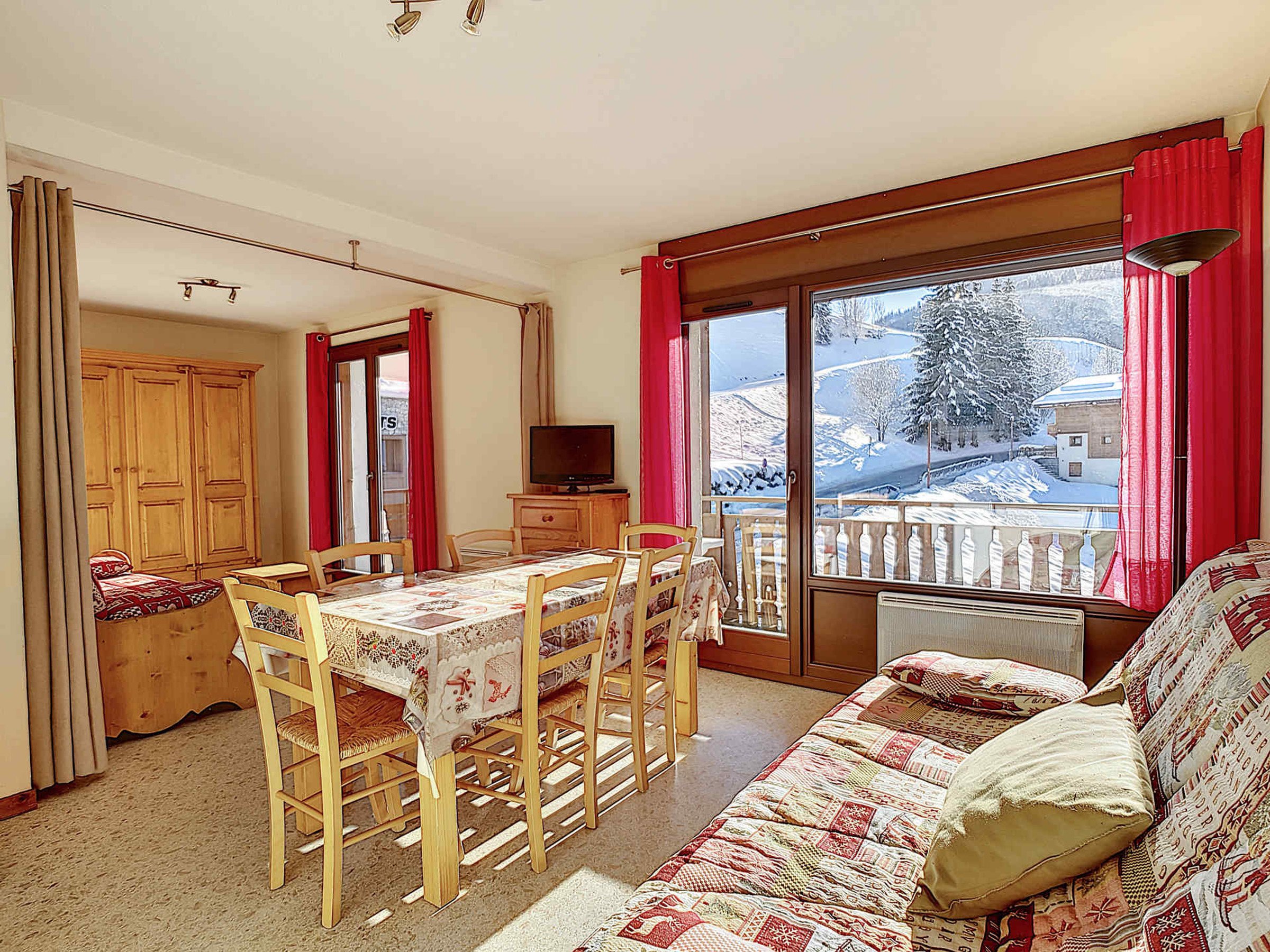 Appartement 2 pièces 6 personnes avec balcon - Résidence PLESSIS - La Clusaz