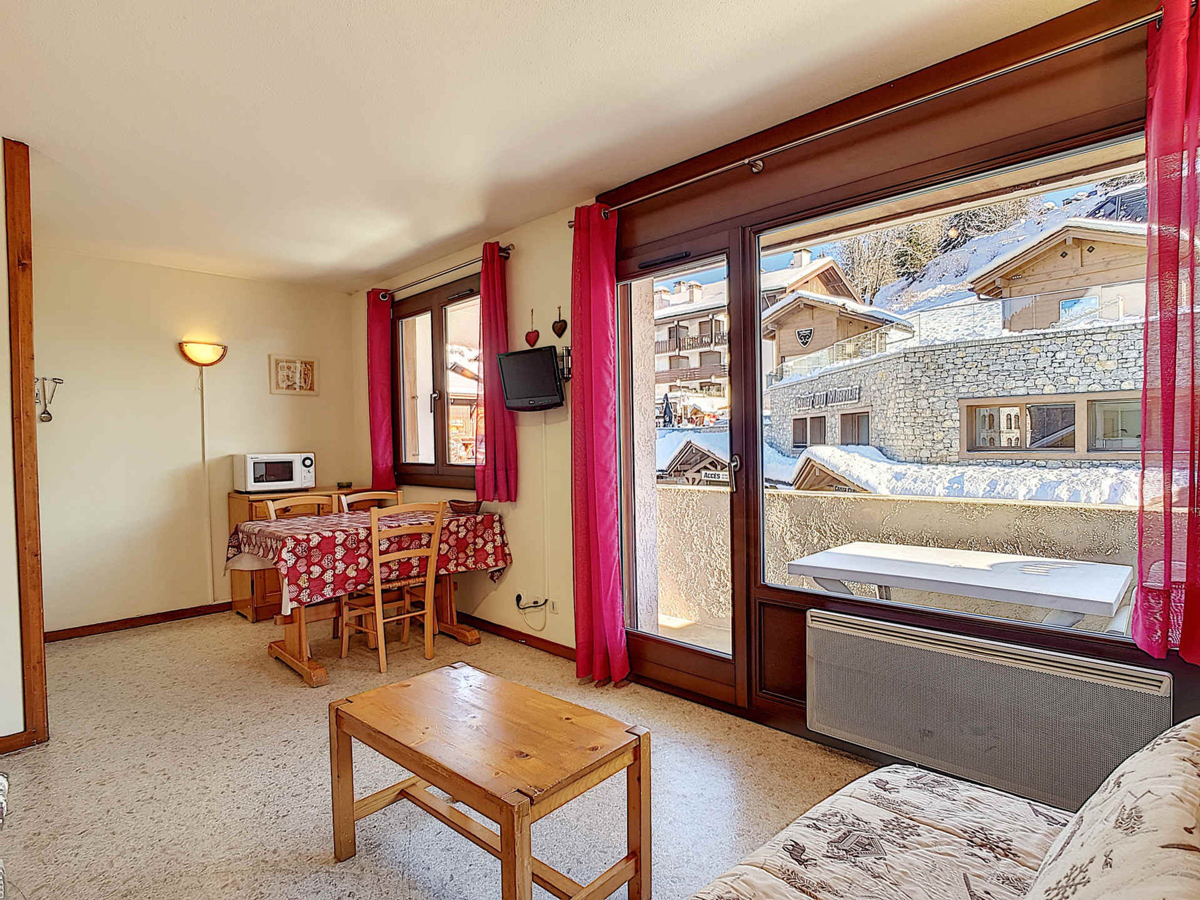 Studio 3 personnes avec balcon - Résidence PLESSIS - La Clusaz