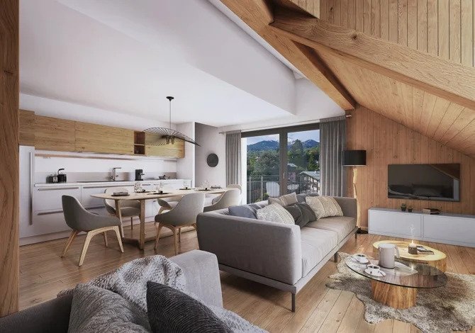 4 Pièces 8 Personnes Duplex mansardé - Résidence Terresens Les Sources de Canopée - Saint Gervais Mont-Blanc