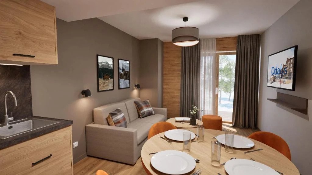 2/3 Pièces 6 personnes Vue Montagne NANR - Résidence Prestige Odalys L'Ecrin Blanc - La Rosière