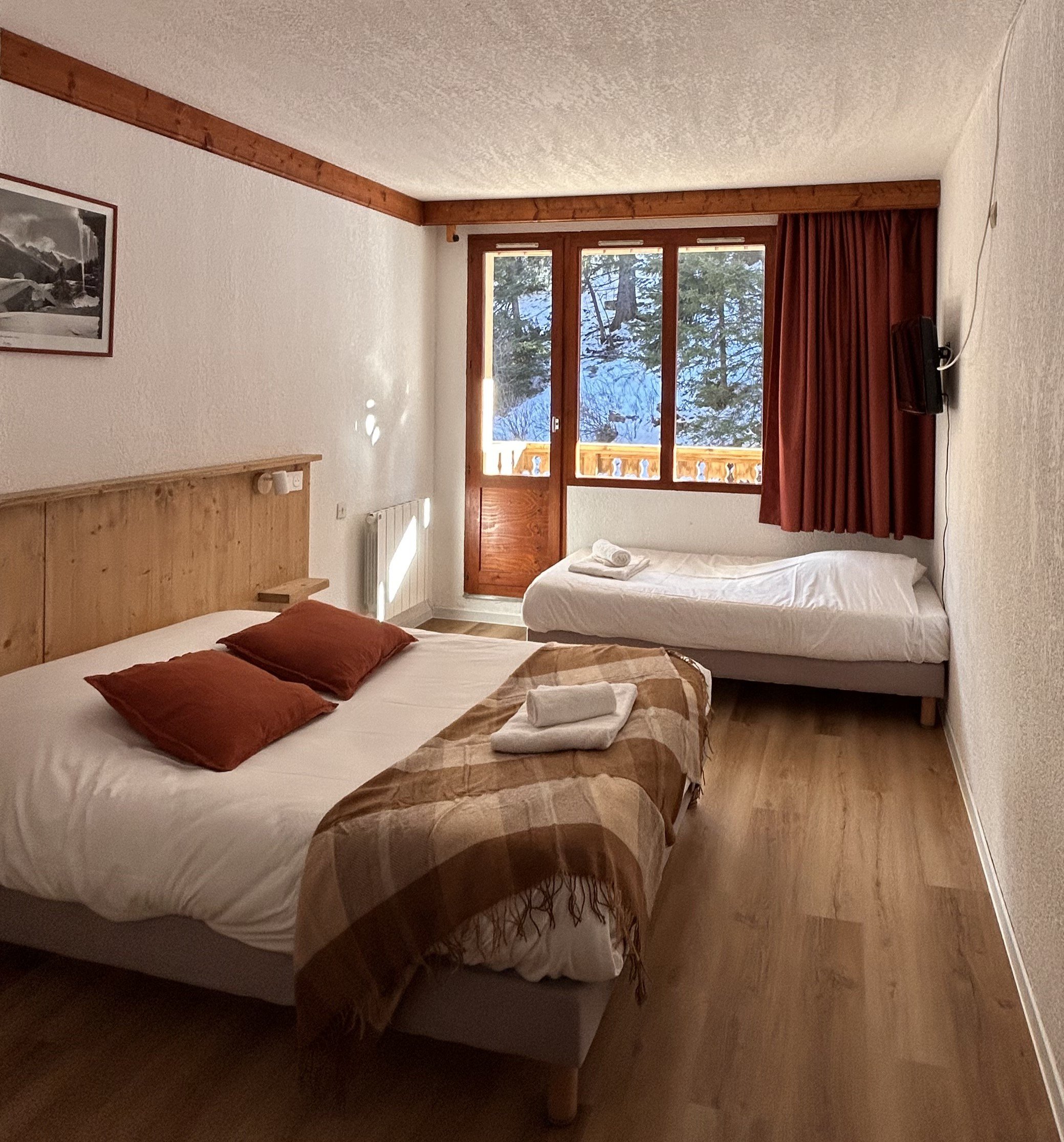 Chambre 3 Personnes - Hôtel Valfréjus Vacances - Valfréjus
