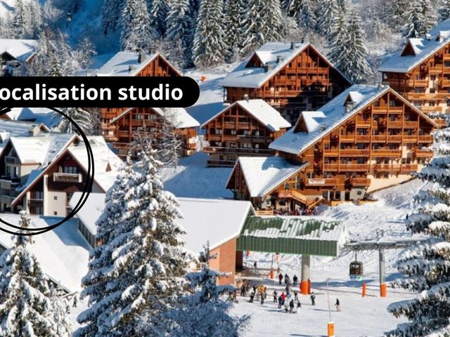 Studio 4 personnes avec balcon - Oz en Oisans
