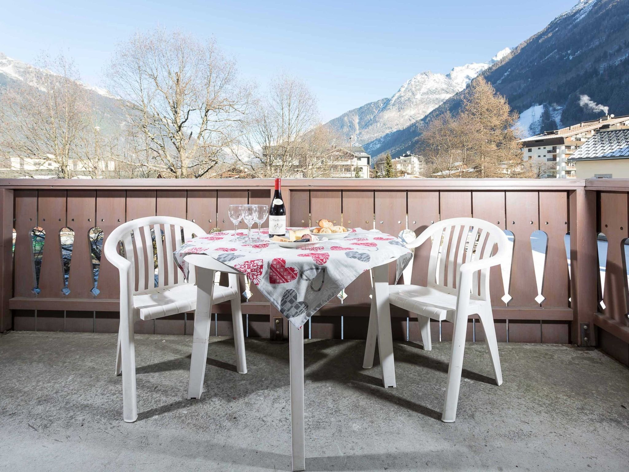 Appartement in Chamonix mit geräumigem Balkon und weitem Blick