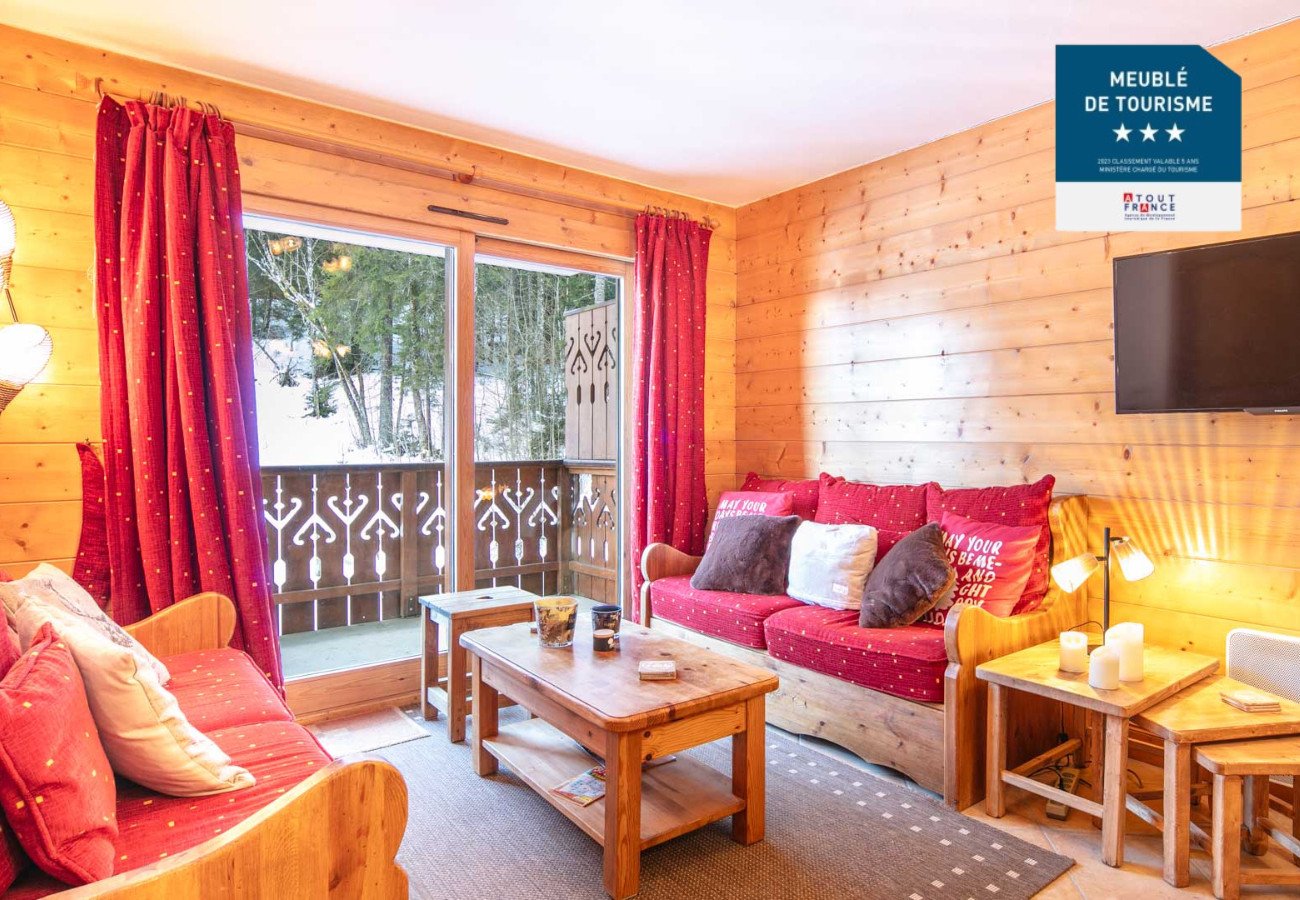 0 pièces 8 personnes vue montagne et vue pistes de ski - Appartement Refuge de l'alpage F N°3 - 4P6/8 - Morillon 1100 Les Esserts