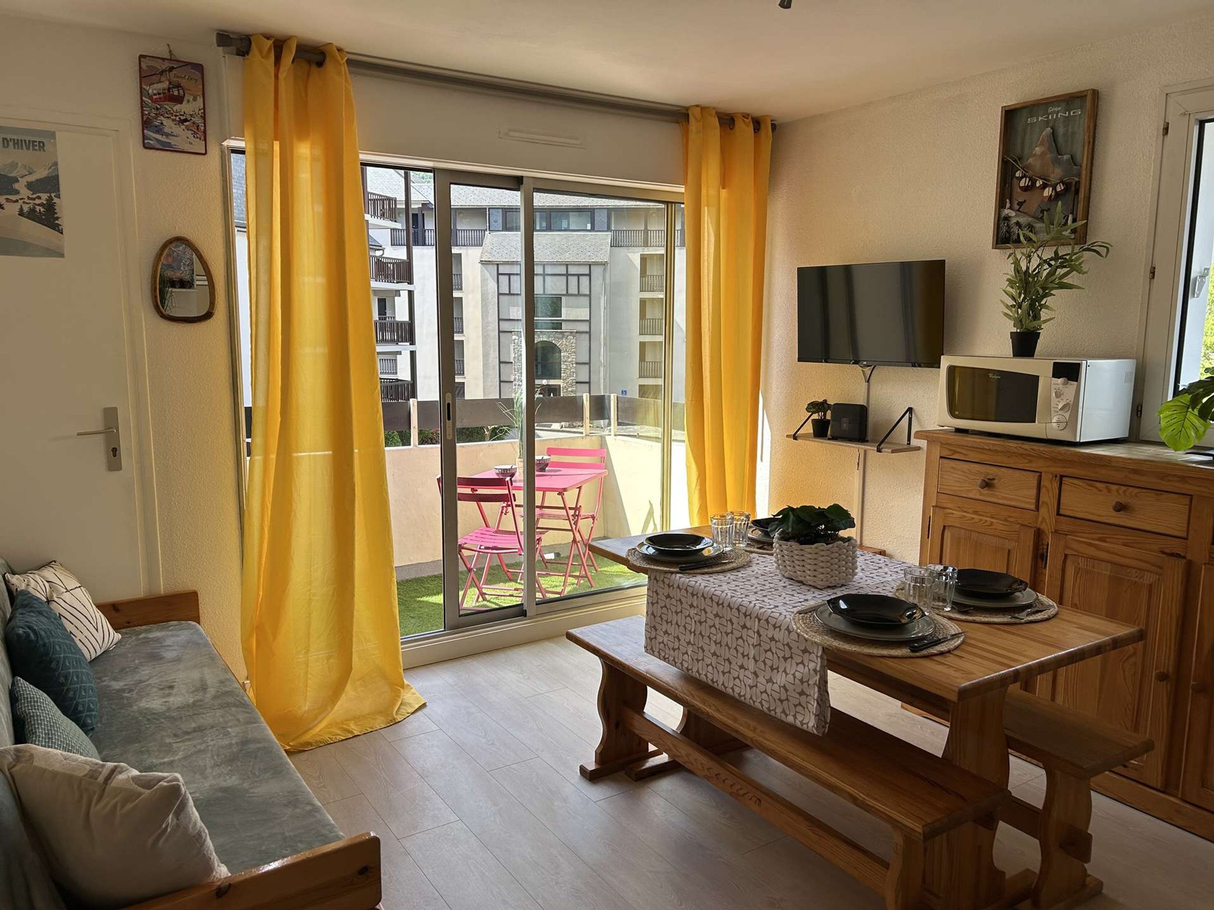 Appartement 2 pièces 6 personnes avec balcon - Résidence LE HAMEAU DES THERMES - Saint Lary Soulan