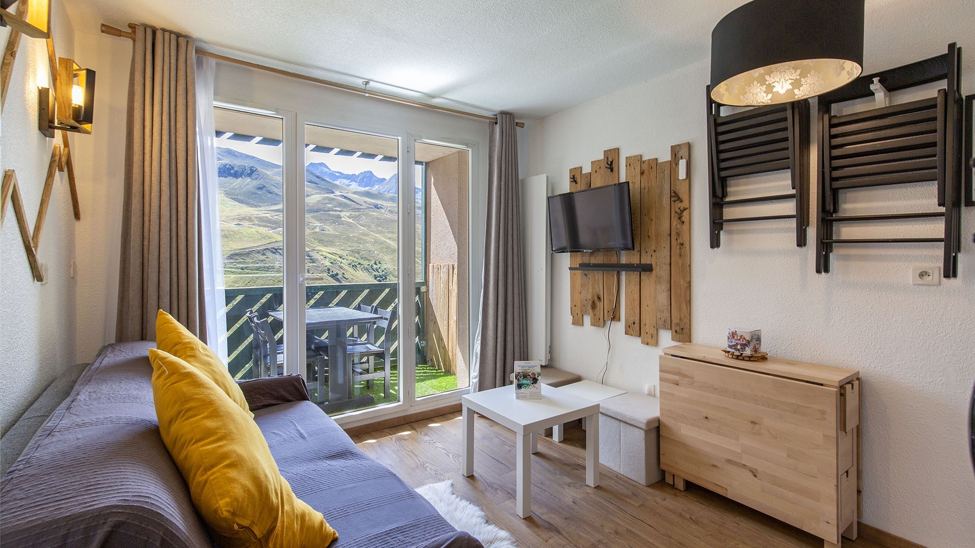 Studio 4 personnes vue montagne et vue pistes de ski - Studio Balcons du soleil II A N°53 - ST4 - Peyragudes