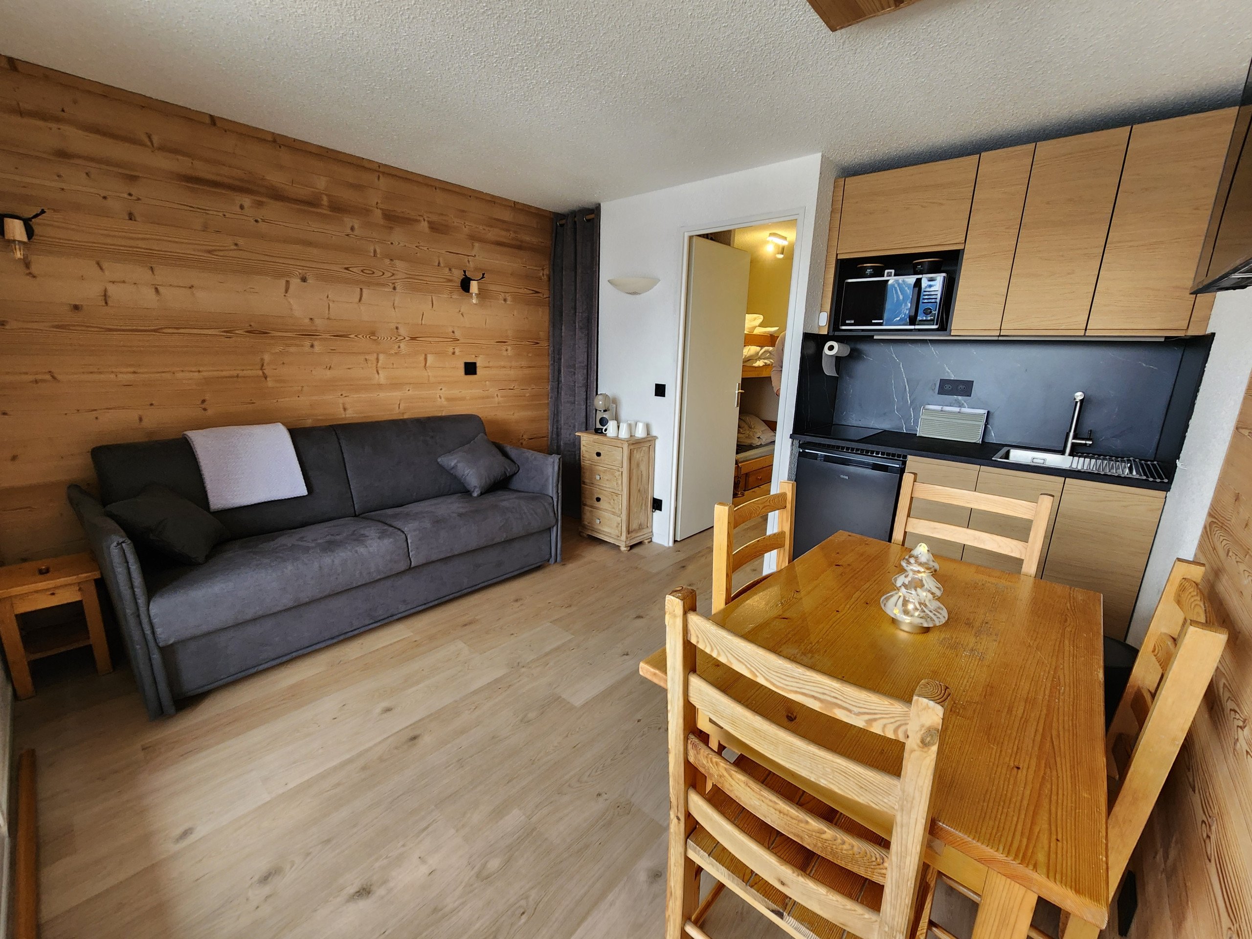 Studio 4 personnes vue montagne - Studio Grand Horizon 1 N°113 - ST4 - Morillon 1100 Les Esserts