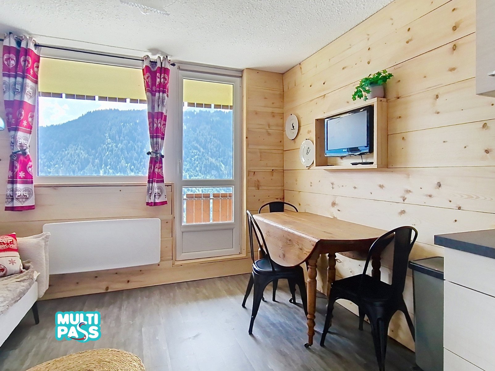 Studio 4 personnes vue montagne - Studio Hameau des 4 Saisons HSA14 MOUNTAIN & SUN 4 Pers - Châtel