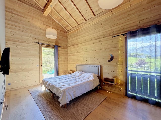 Chalet 6 pièces 6 personnes avec balcon - Combloux