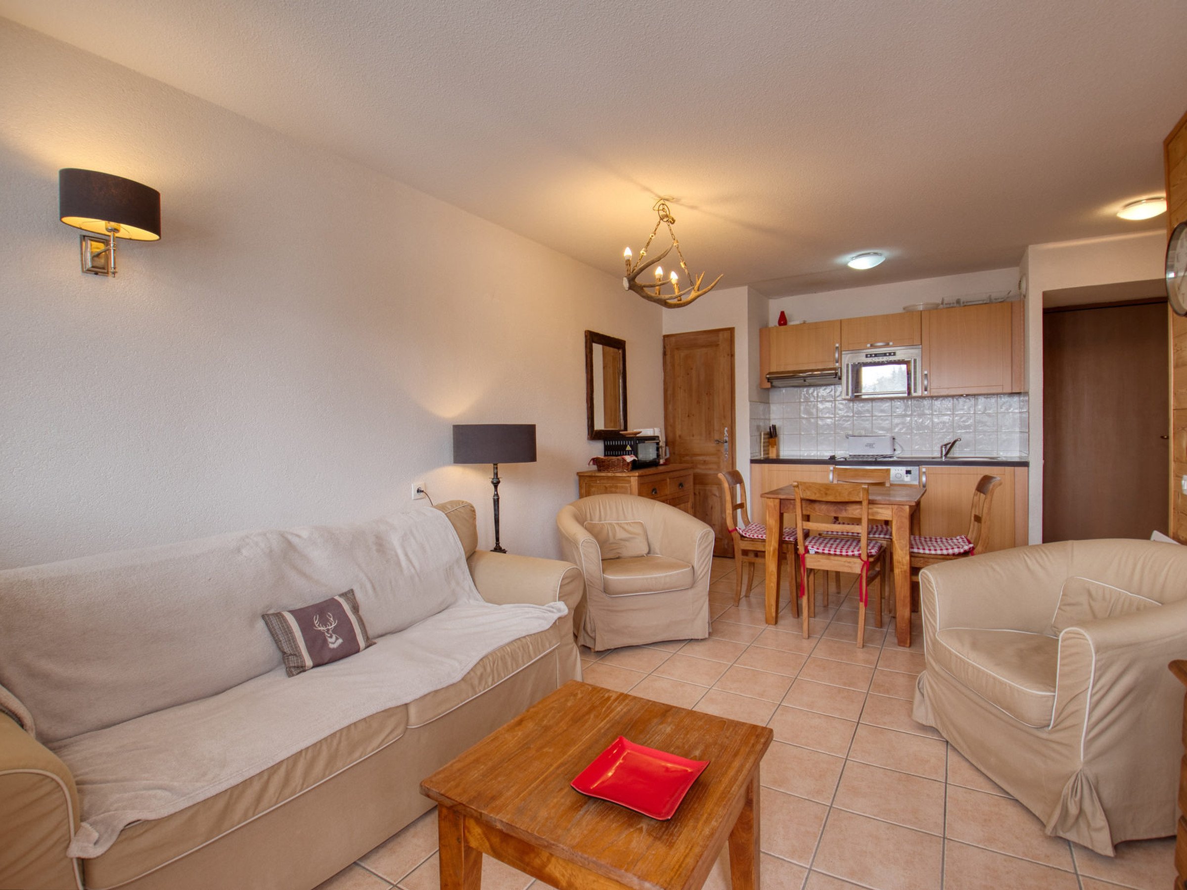 Appartement 2 pièces 4 personnes avec balcon - Résidence JARDIN ALPIN BAT A - Morillon 1100 Les Esserts