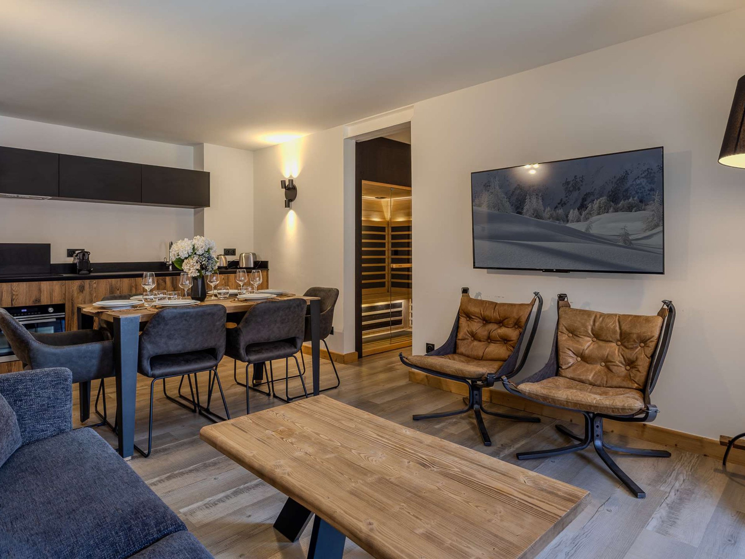 Appartement 3 pièces 6 personnes avec sauna - Résidence Cassiopée - Plagne - Belle Plagne