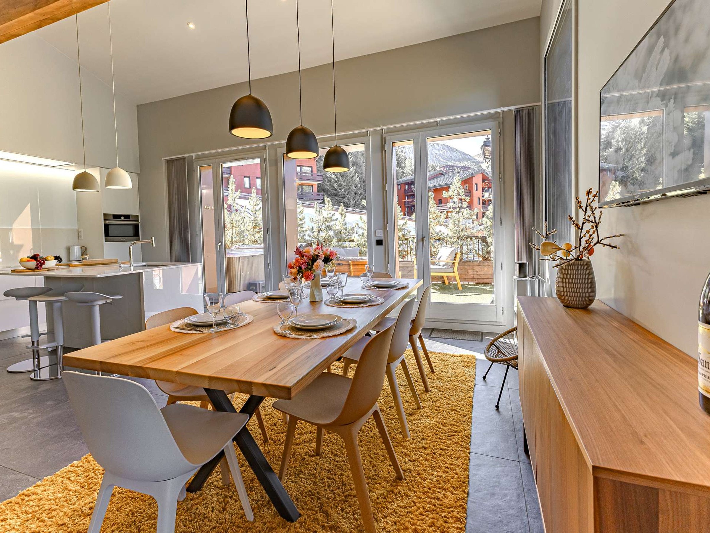Appartement 6 pièces 8 personnes avec bain à remous - Résidence Les Lauzes - Plagne 1800