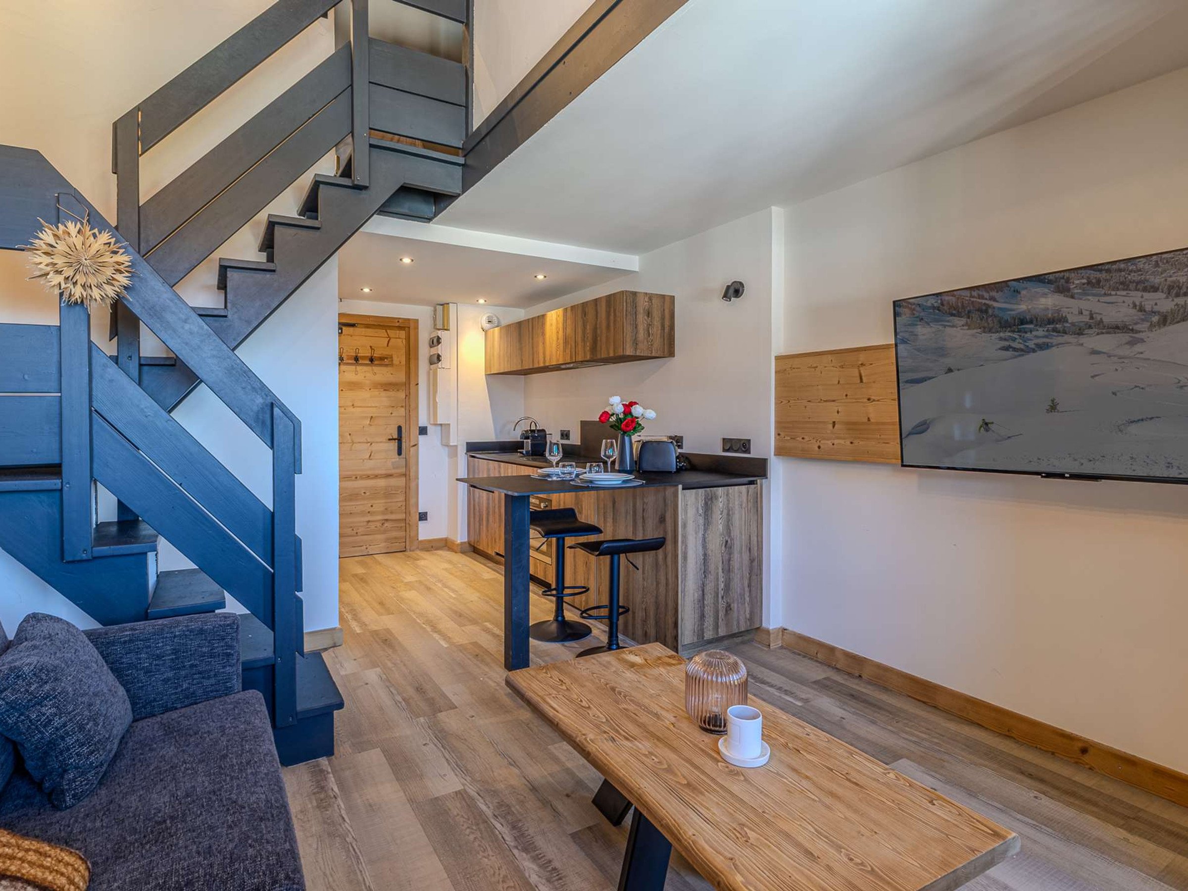 Appartement 2 pièces 2 personnes avec balcon - Résidence Cassiopée - Plagne - Belle Plagne
