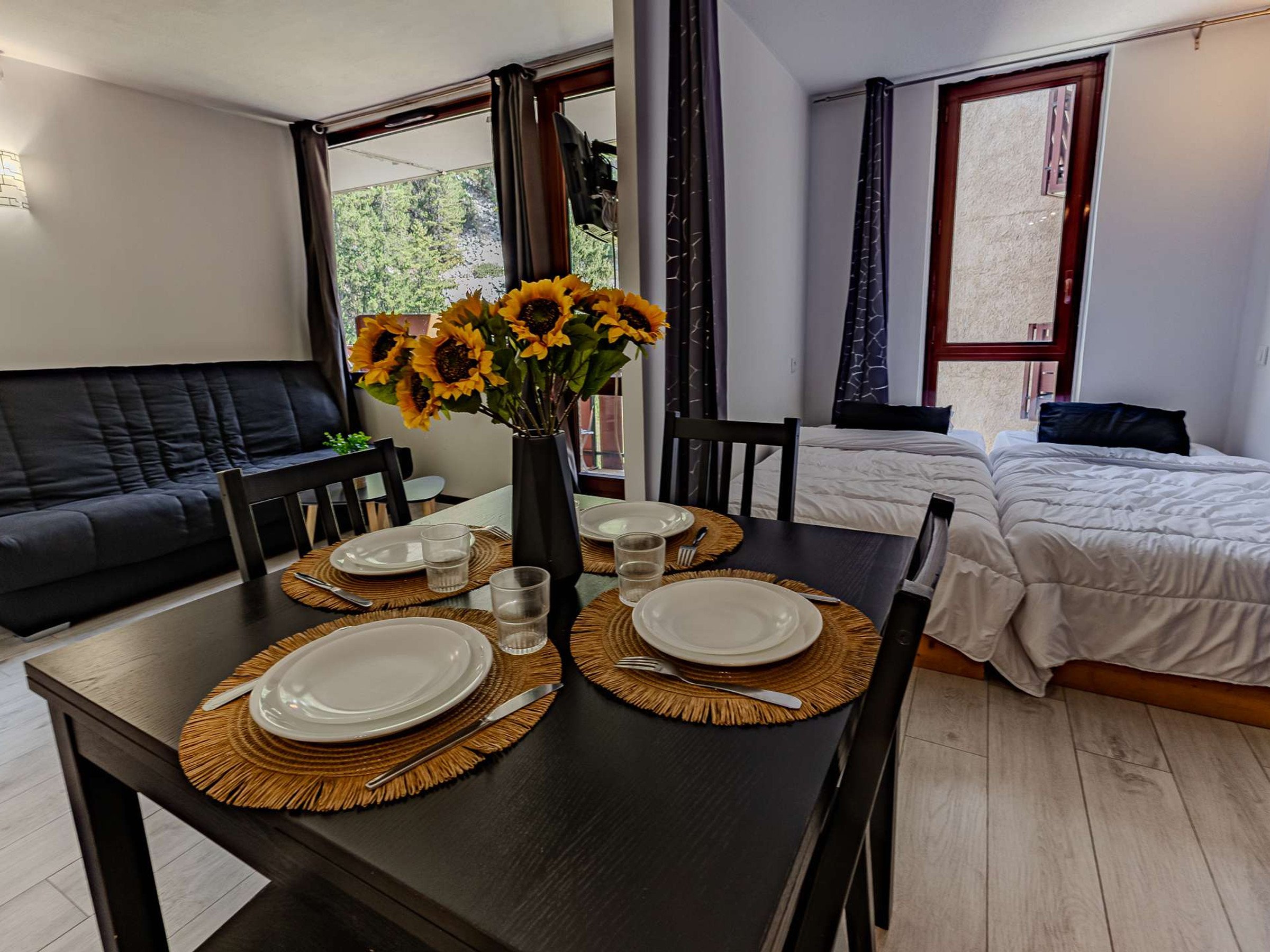 Studio 4 personnes avec balcon - Résidence St Jacques A - Plagne Bellecôte