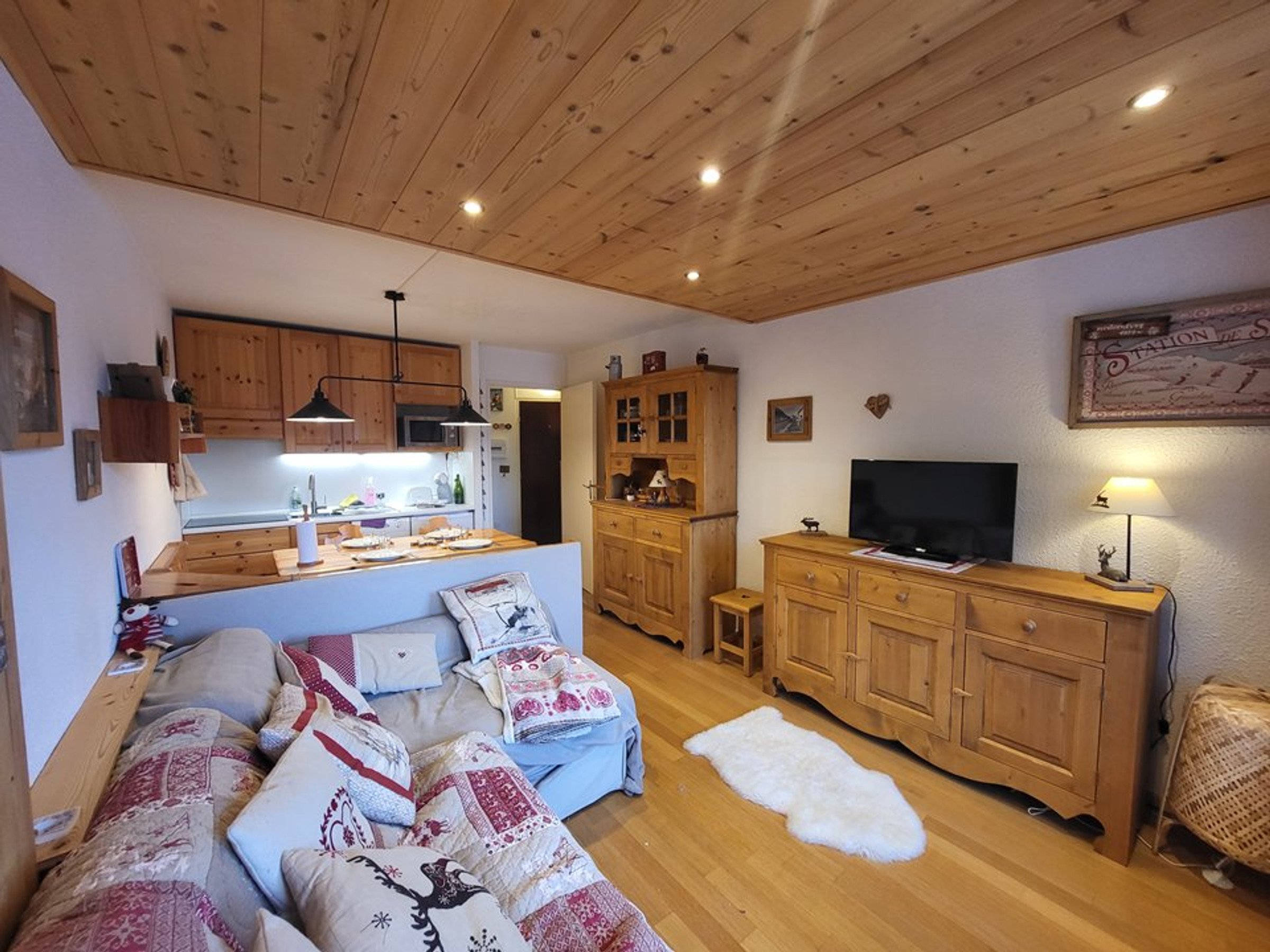 Appartement 2 pièces 4 personnes avec balcon - Résidence la loubatiere - Montgenèvre
