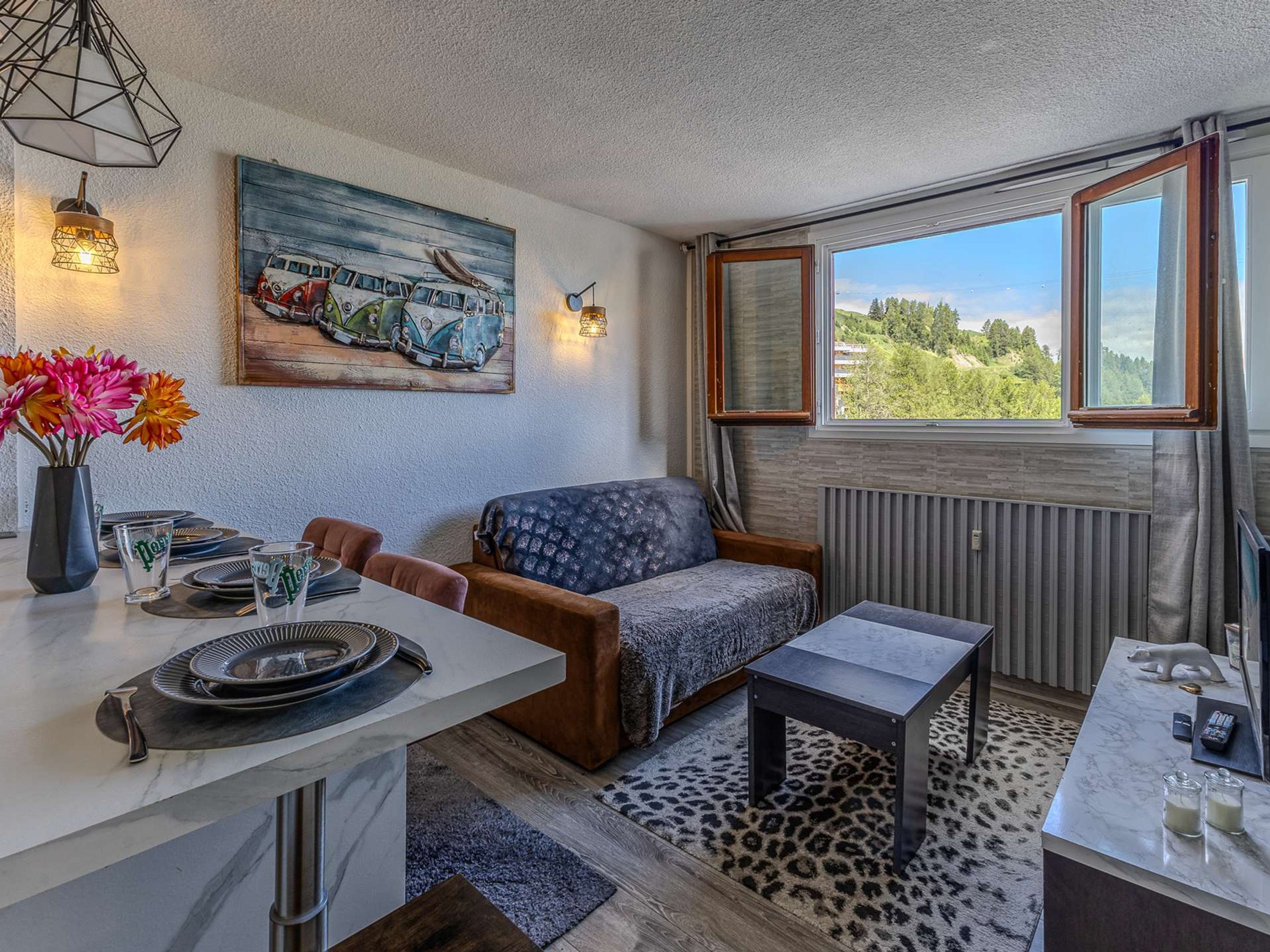Appartement 2 pièces 4 personnes avec balcon - Résidence Les Arolles - Plagne Centre