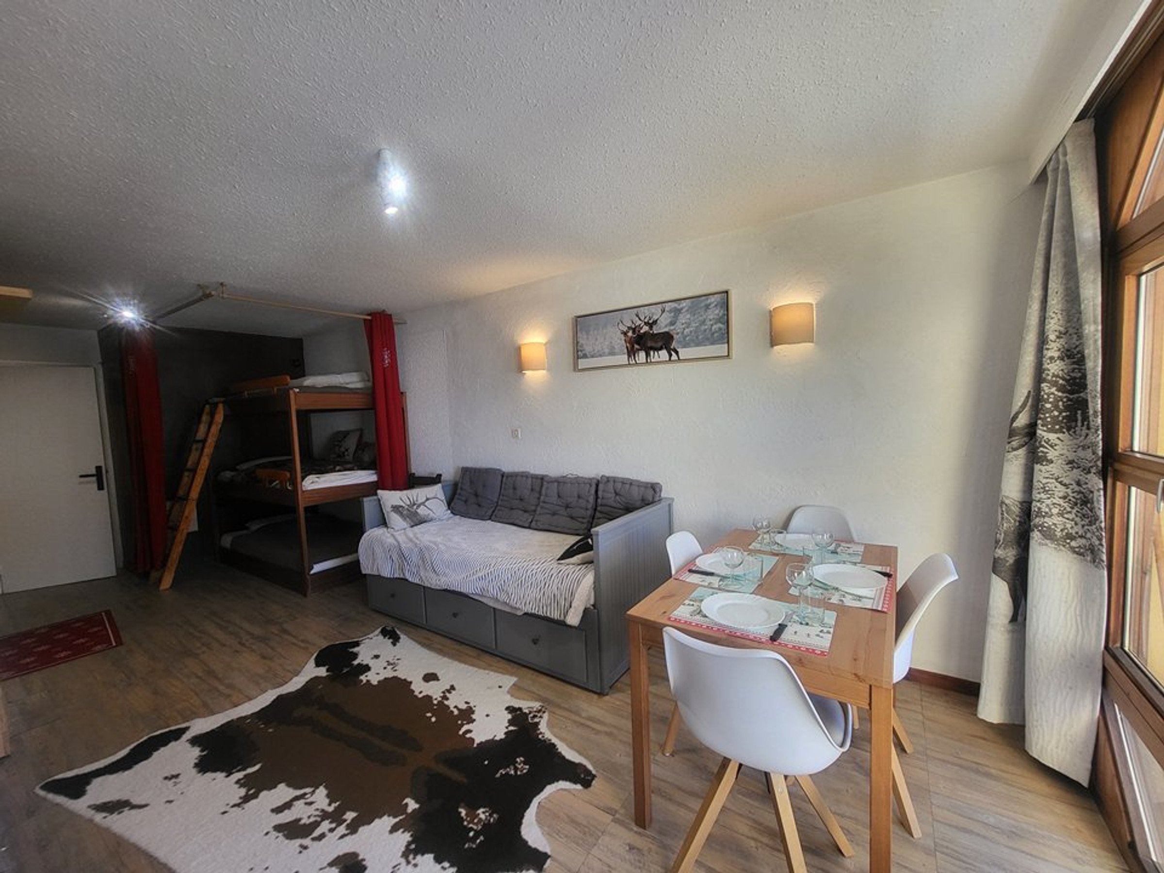 Studio 4 personnes avec balcon - Résidence olympia 2000 - Montgenèvre