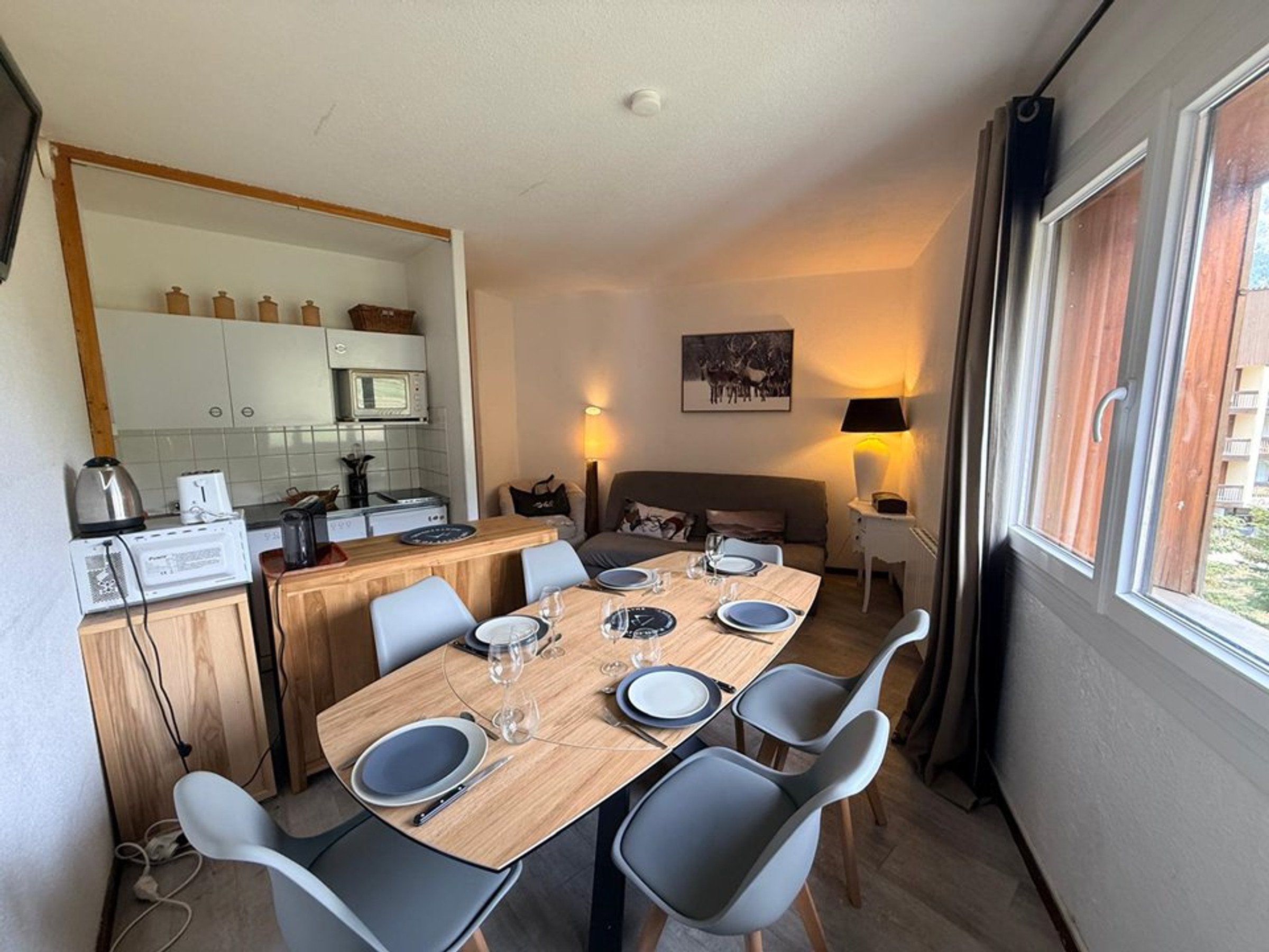 Appartement 2 kamers 6 personen met balkon - Résidence les anges - Montgenèvre