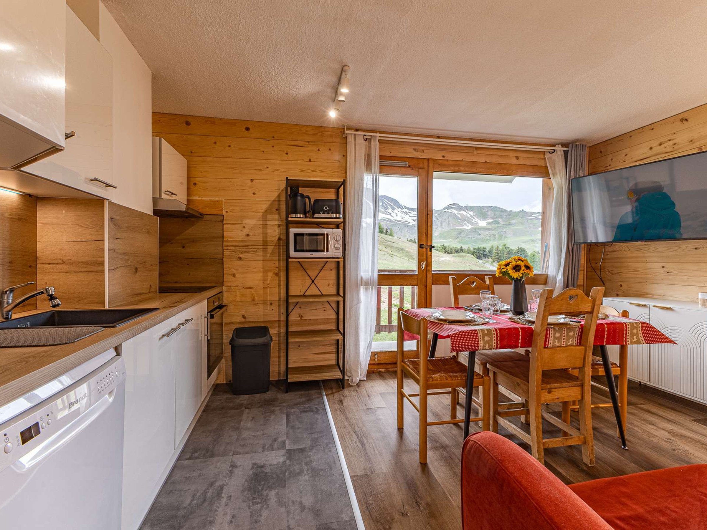Appartement 2 pièces 6 personnes avec balcon - Résidence Edelweiss - Plagne Villages