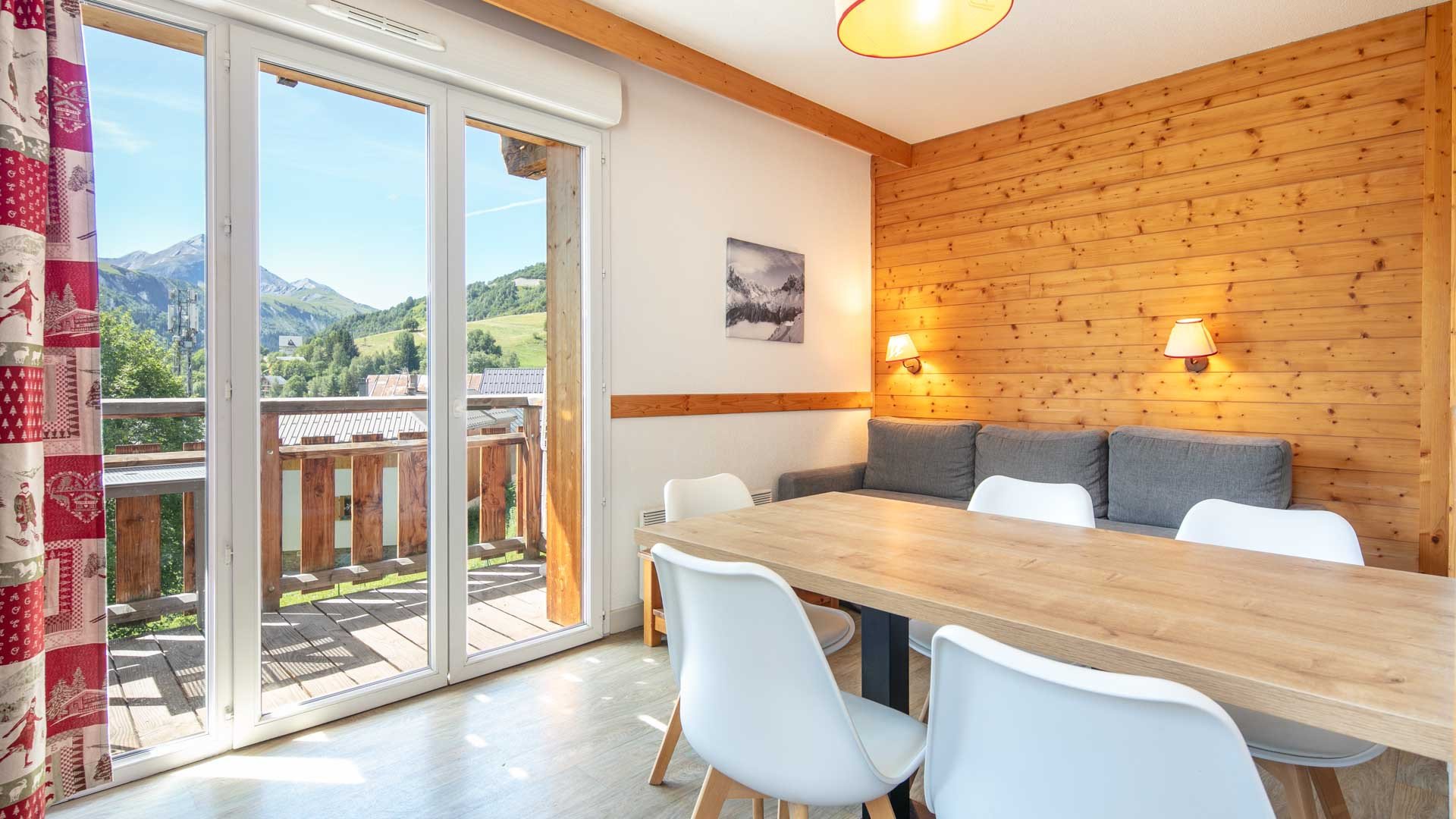 2 pièces 6 personnes vue montagne - Appartement Les Bergers G N°105 - 2P6 - Saint Sorlin d'Arves
