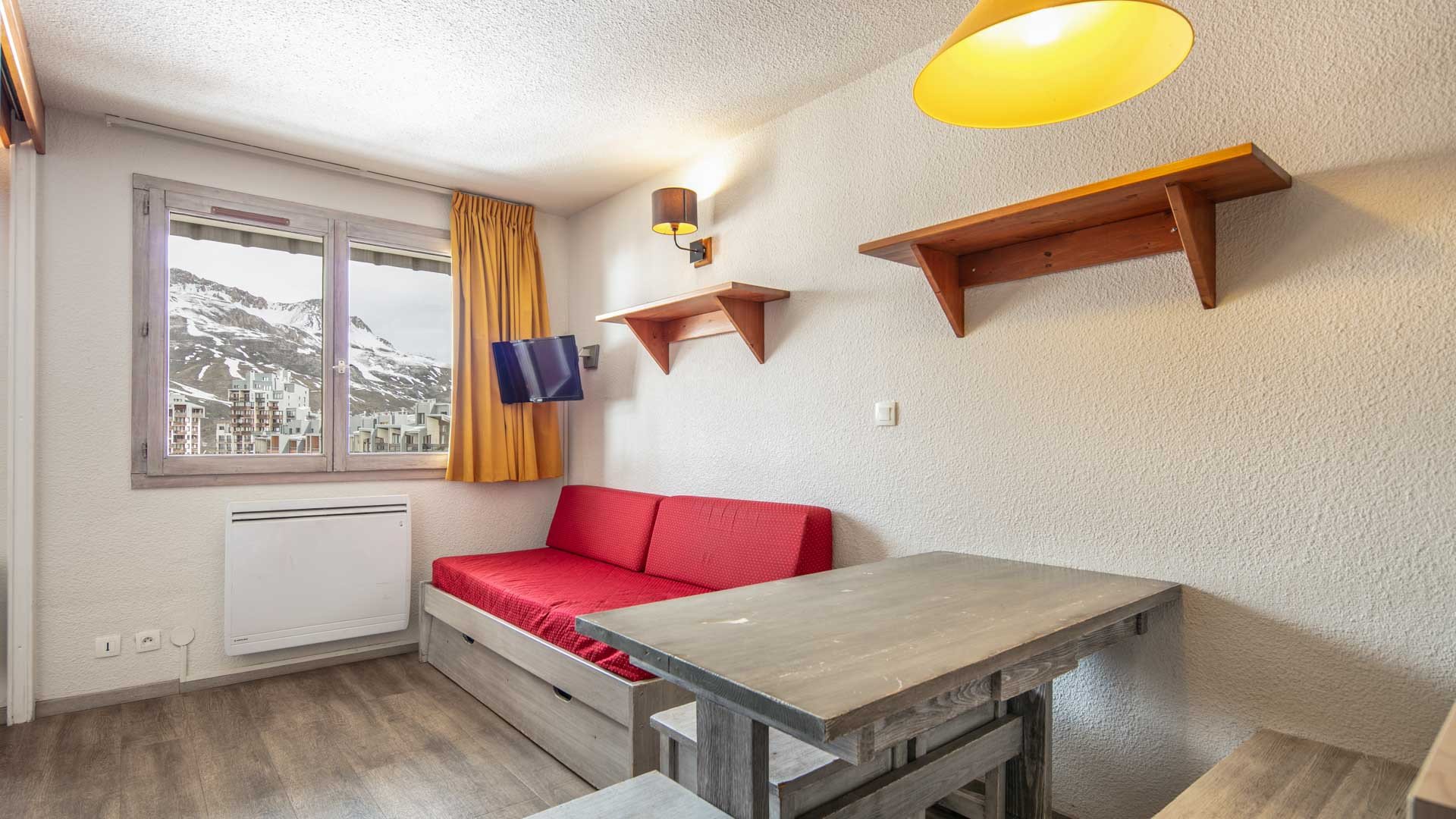 Studio 4 Personnes vue montagne et vue pistes de - Studio Le Borsat 4 N°401 - ST4 - Tignes Val Claret