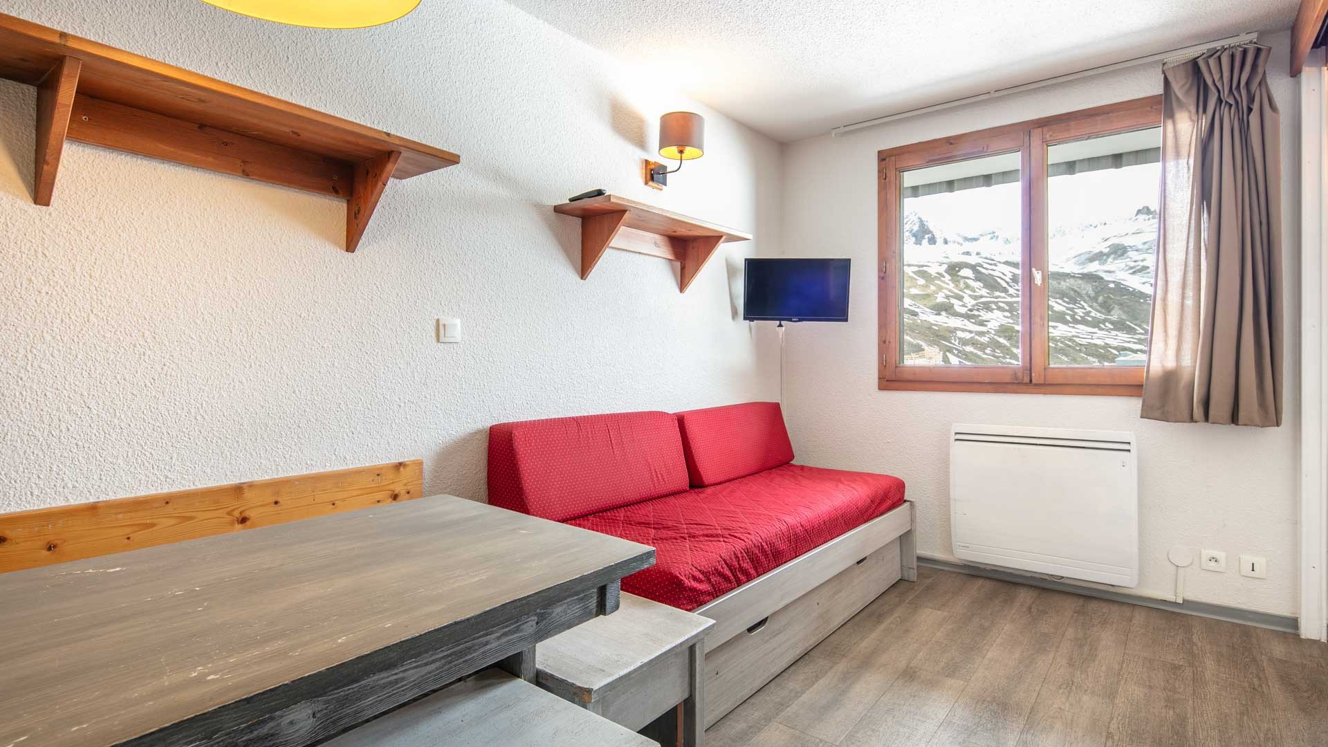Studio 4 Personnes vue montagne et vue pistes de - Studio Le Borsat N°402 - ST4 - Tignes Val Claret