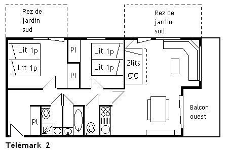 Appartement Telemark MRB660-002 - Méribel Centre 1600 