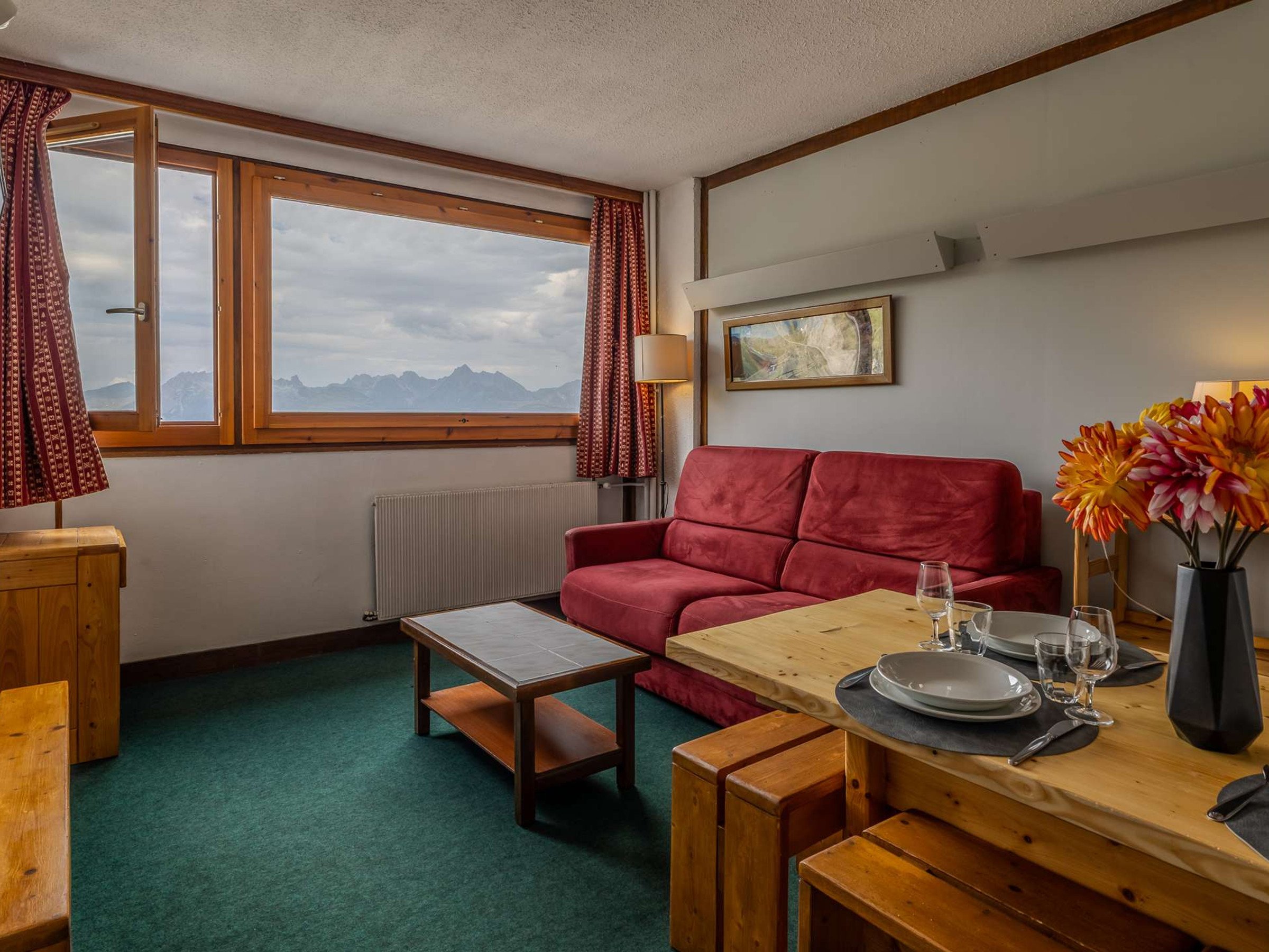 Appartement 2 kamers 4 personen met balkon - Résidence La Meije - Plagne Centre