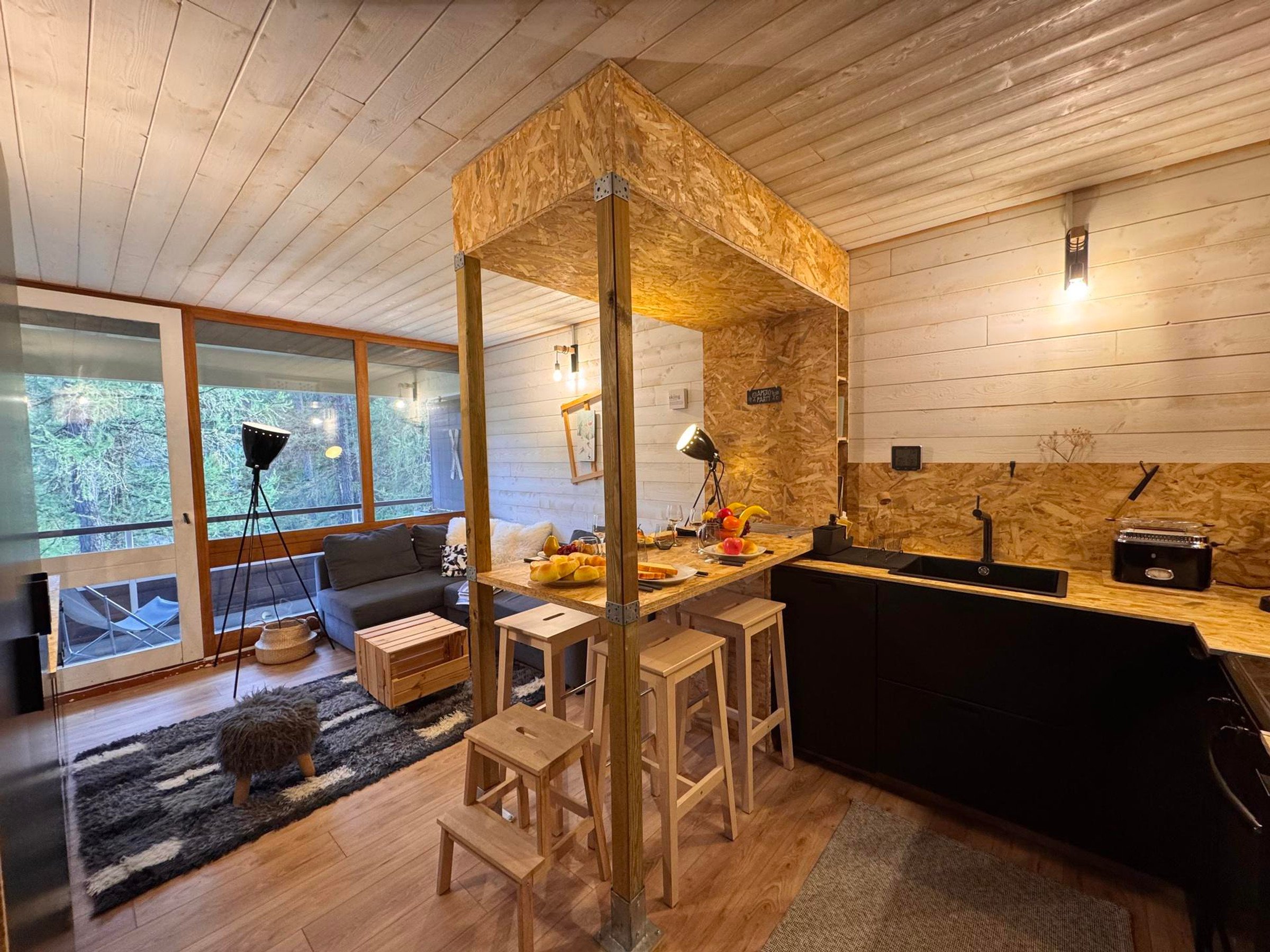 Studio 4 personen met balkon - Résidence LE PELVOUX I - Vars