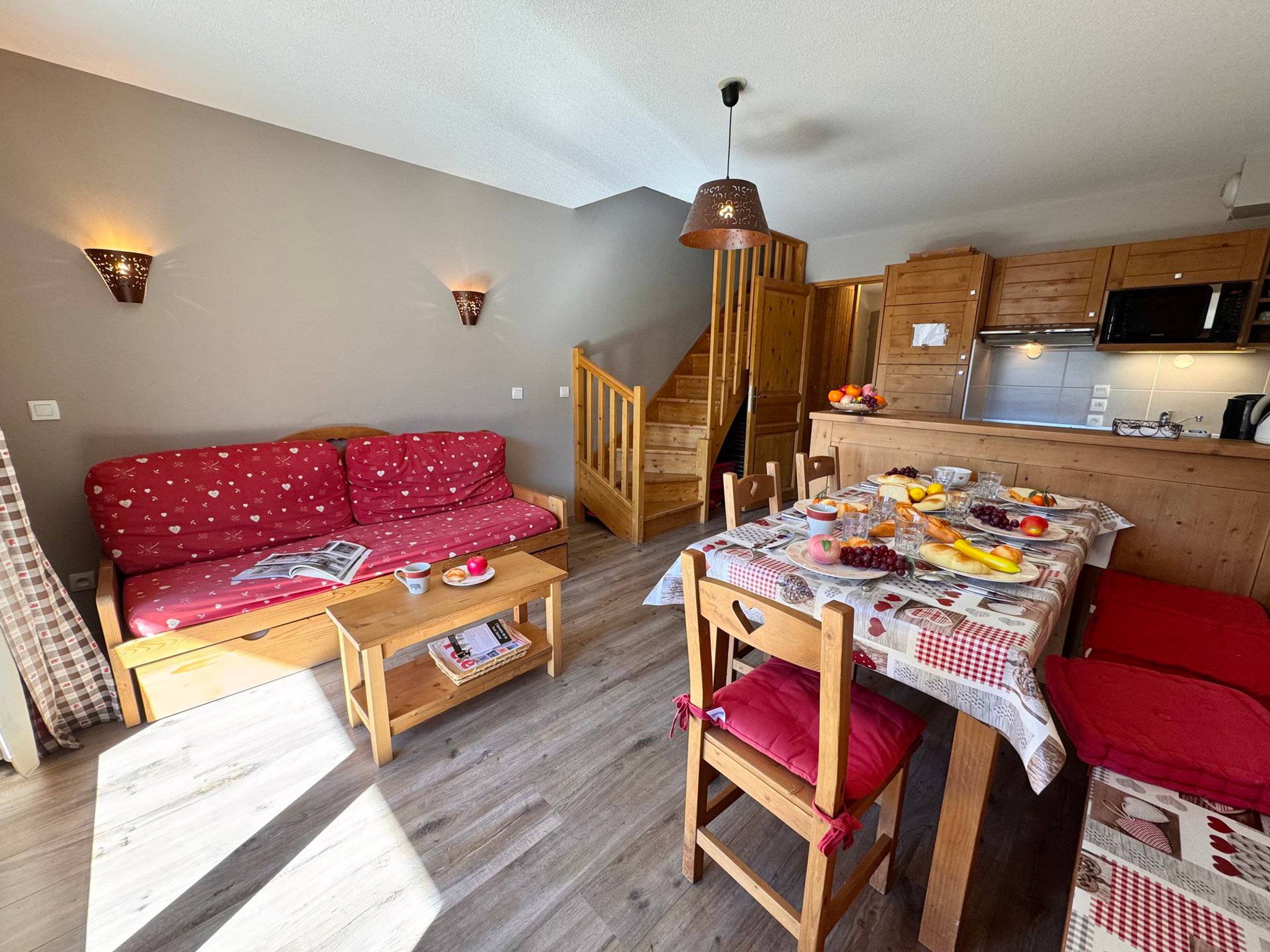 Appartement 3 kamers 8 personen met balkon - Résidence LE HAMEAU DES RENNES - Vars