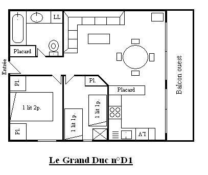 Appartement Grand Duc MRBGDUC-001 - Méribel Centre 1600 