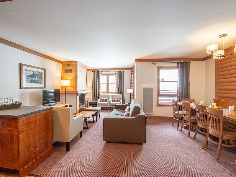 Appartement 10 personnes - 4 chambres - Piscine extérieure - Supérieur - Sans balcon  - Pierre & Vacances Résidence premium Arc 1950 Le Village - Les Arcs 1950