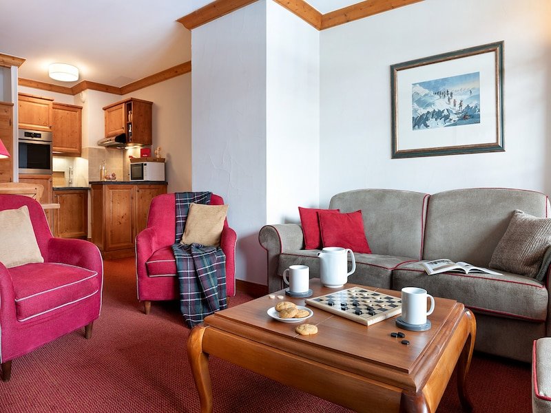 Appartement 4 personnes - 1 chambre - Piscine intérieure - Sans balcon  - Pierre & Vacances Résidence premium Arc 1950 Le Village - Les Arcs 1950
